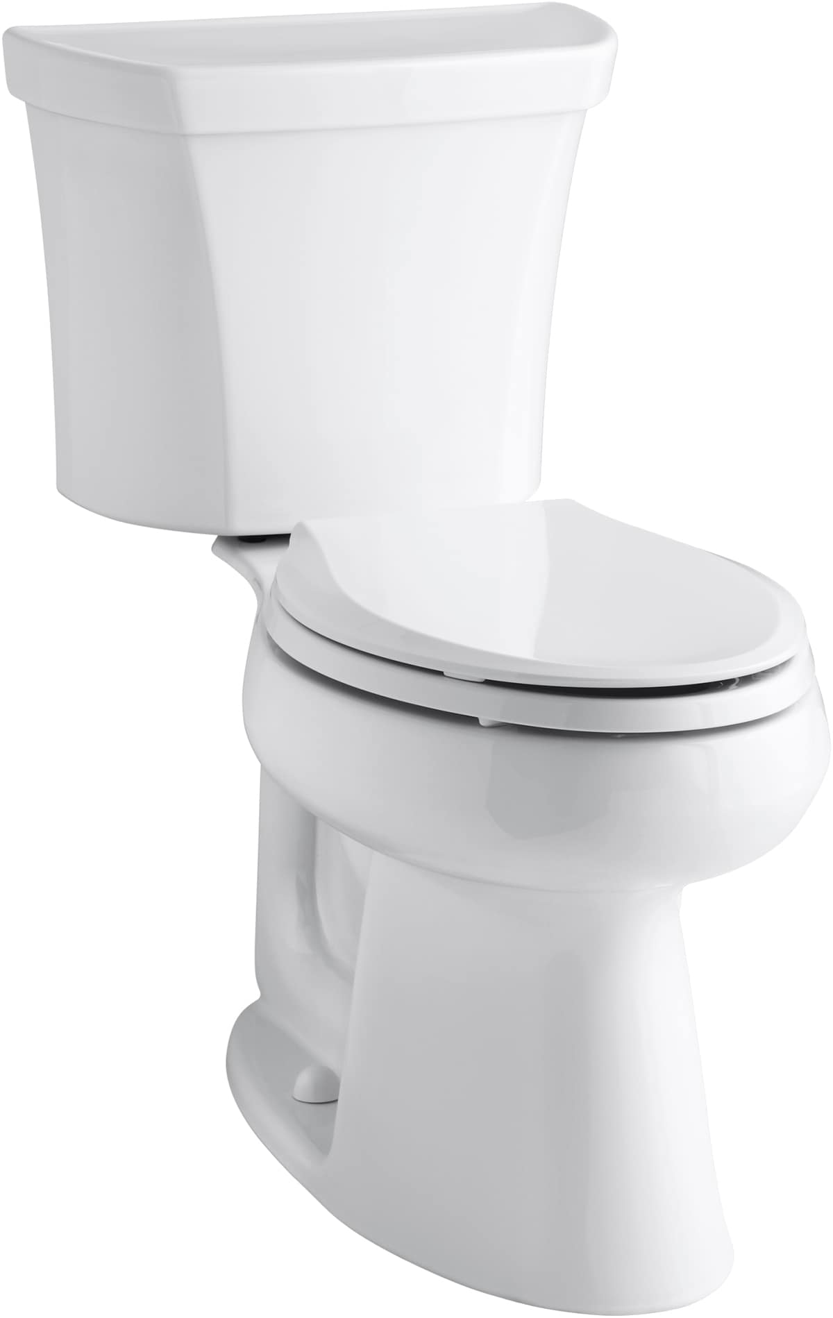 KOHLER Highline White Elongated Chair Height 2-piece WaterSense Toilet 12-in Rough-In 1.28-GPF