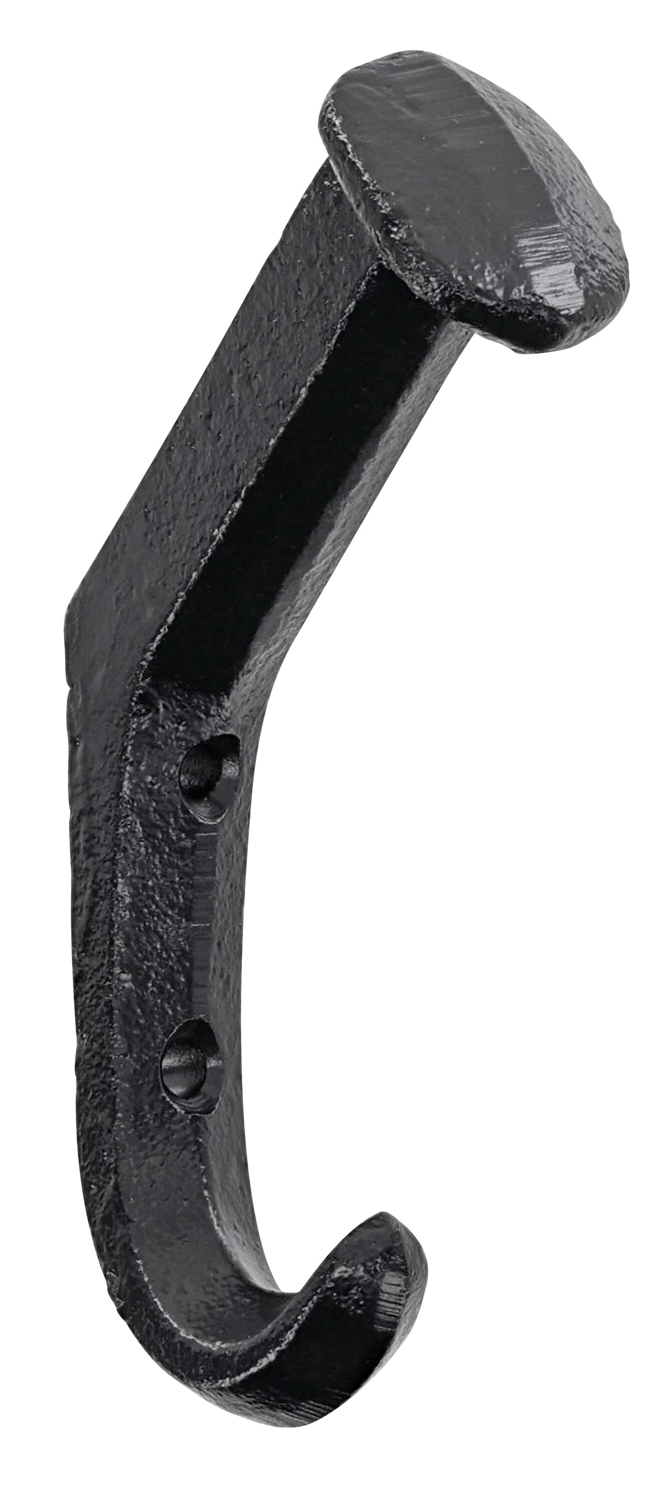 Deck Plus 1 -Hook 3.5-in x 7.75-in H Black Decorative Wall Hook ( 10-lb Capacity) #9987752