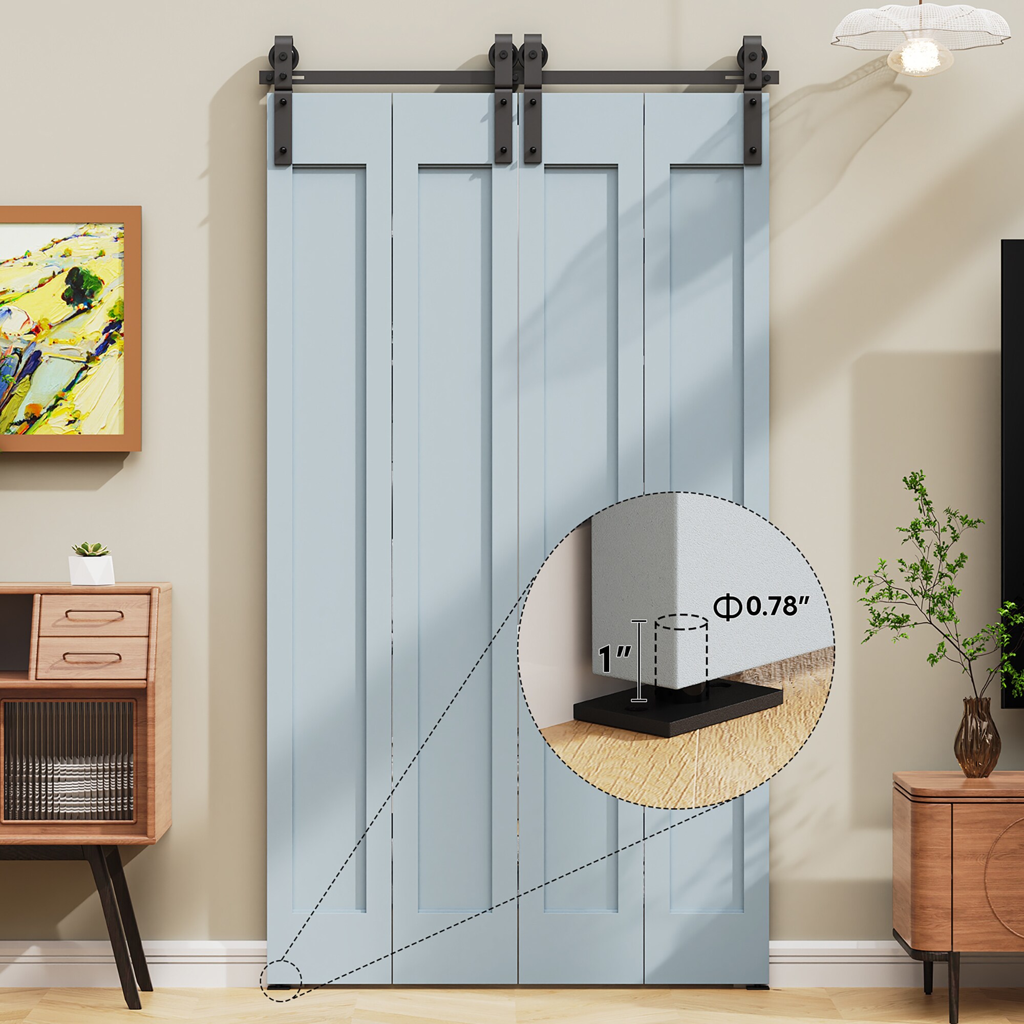 Clihome HL-U2030105200 Barn-Door-Roller-Kits - View #6