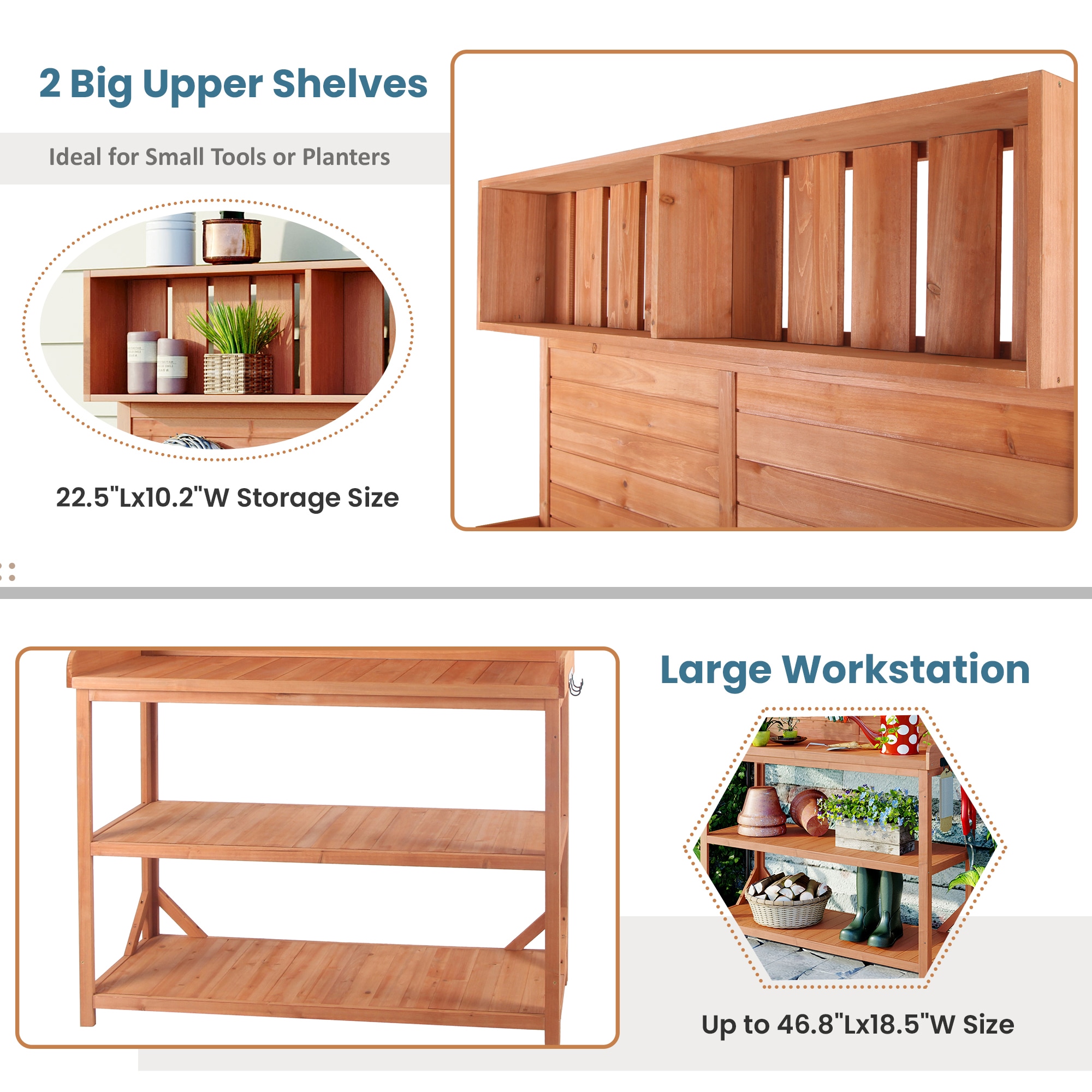 Clihome CL-TP717WF323LBW Potting-Benches - View #4