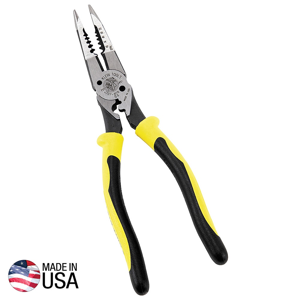 Klein Tools D2000-9ST Pliers, Made in USA, Side Cutters are Heavy-Duty  9-Inch Ironworker Pliers for Rebar, ACSR, Screws, Nails and Most Hardened  Wire - Side Cutting Pliers 