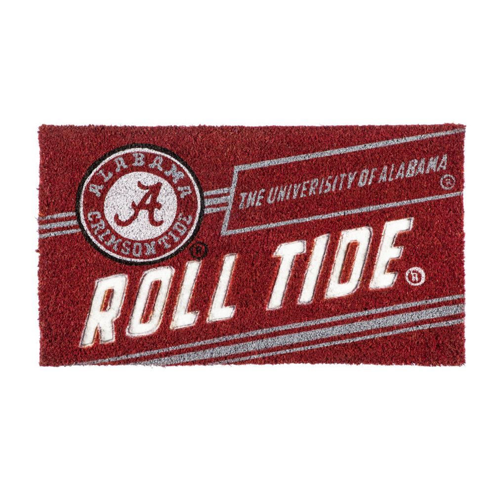 Team Sports America 2RMP924 Alabama Crimson Tide 2-ft x 3-ft Multi Coir Rectangular Outdoor Decorative Sports Door mat