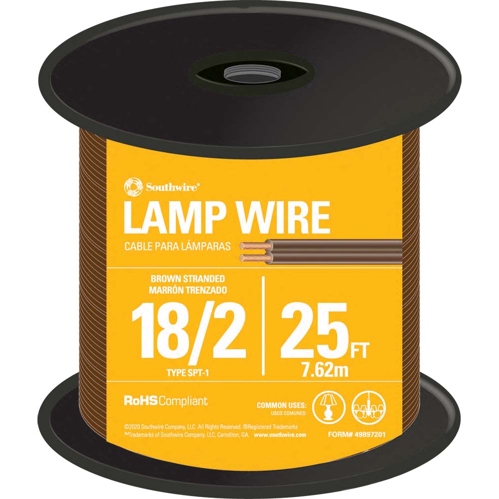 Portfolio 12-ft 18/2 Clear Solid Lamp Cord 363l