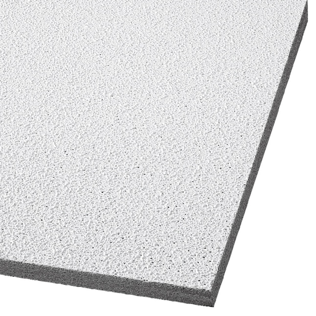 Armstrong Ceilings 24-in x 24-in Georgian 16-Pack White Textured 15/16-in Drop Acoustic Panel Ceiling Tiles Armstrong Ceilings 24-in x 24-in Georgian 16-Pack White Textured 15/16-in Drop Acoustic Panel Ceiling Tiles