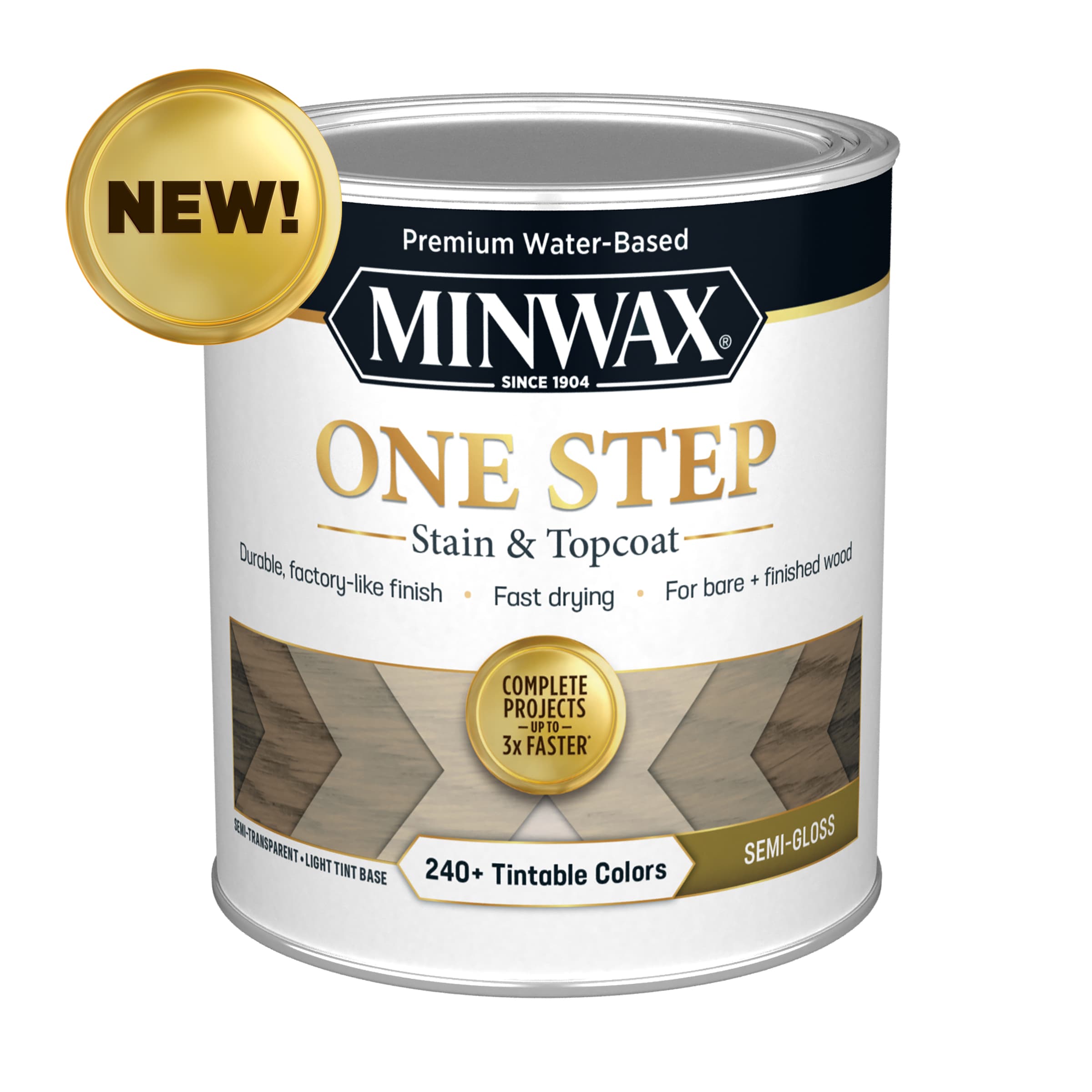 Minwax One Step Water-based Tint Base Semi-transparent Semi-gloss Tintable Interior Stain ( 1-quart )