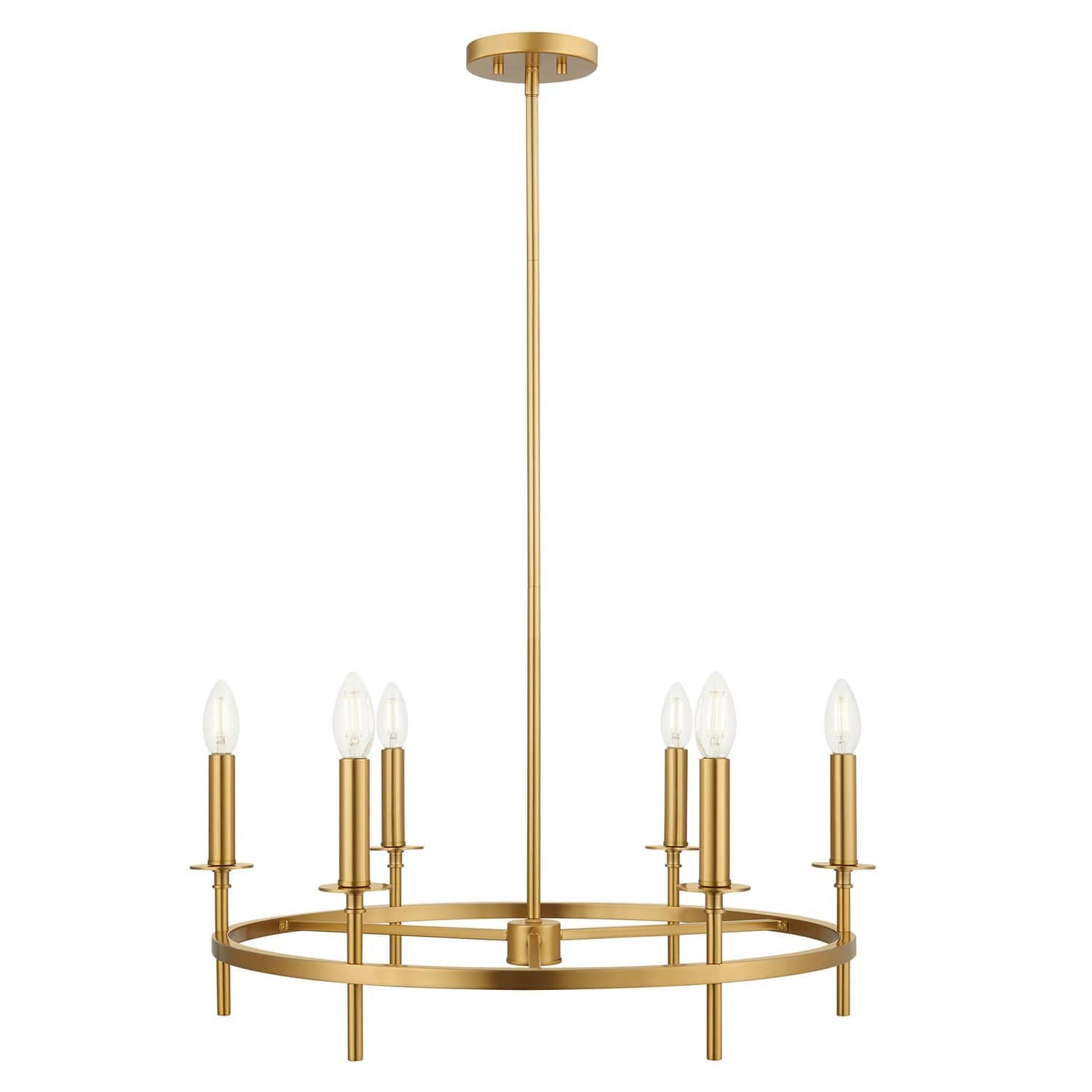 Trade Winds Lighting TW19334NB Chandelier in Natural Brass
