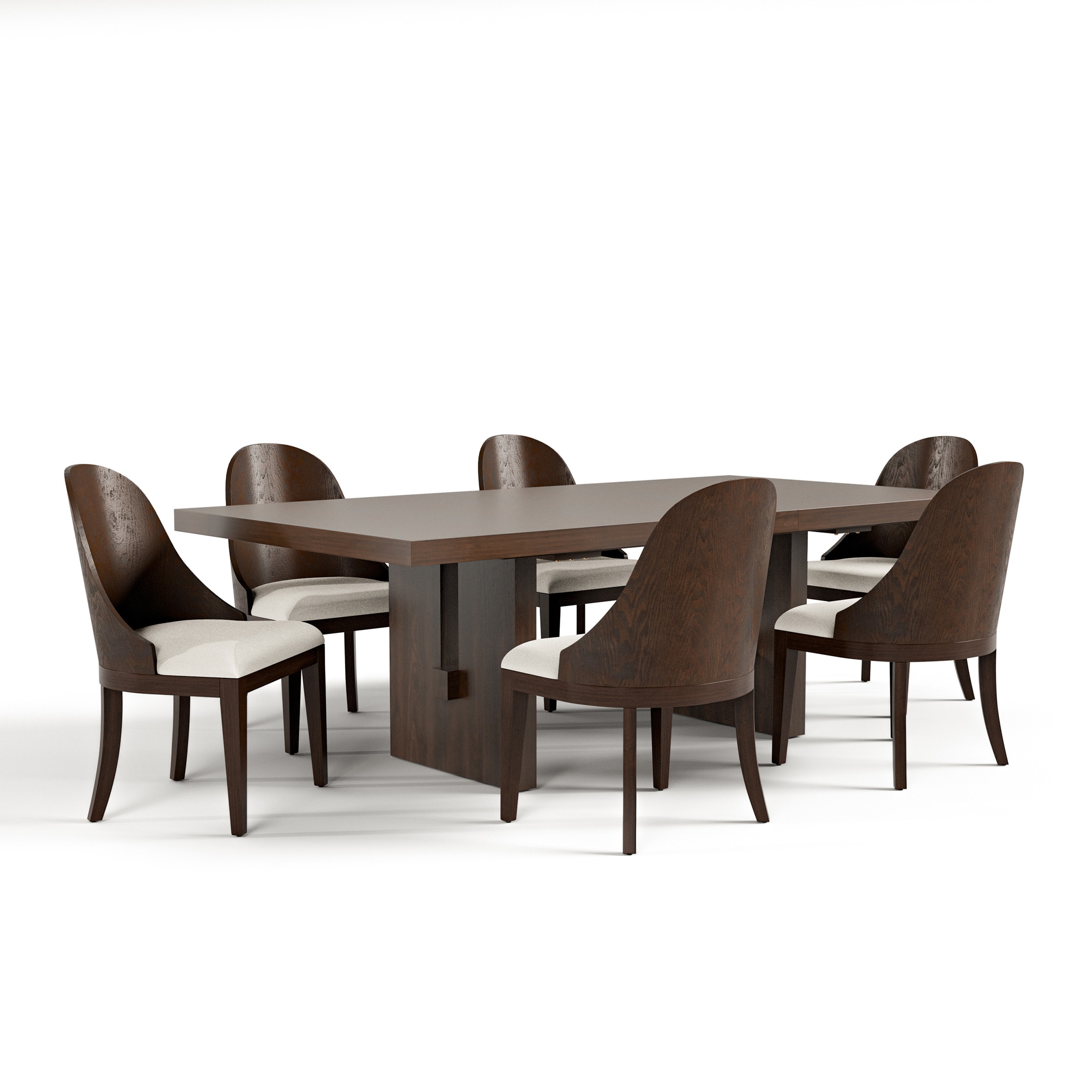 Furniture of America IDF3420BR-T-7PC Dining-Sets - View #2