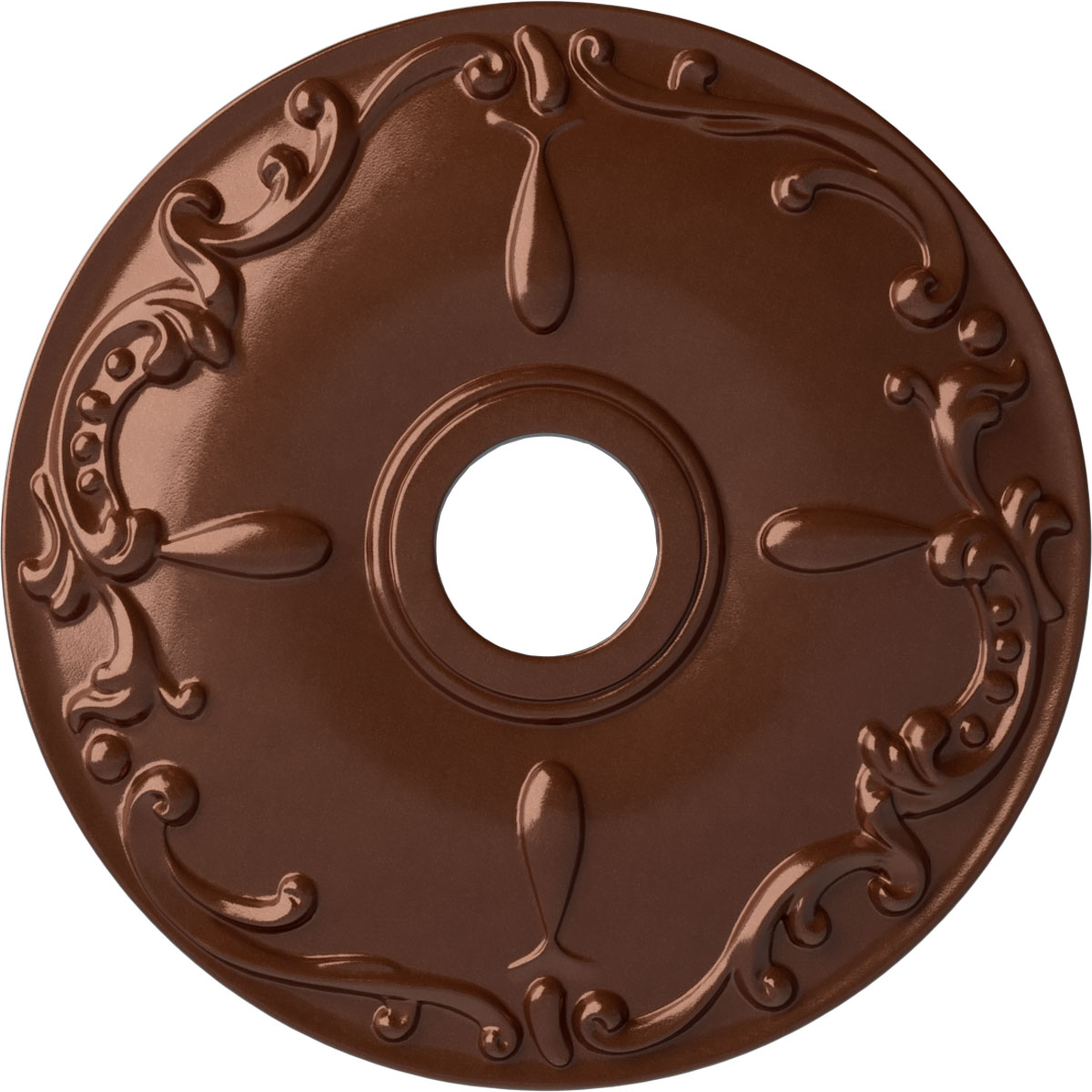 Ekena Millwork CM18KECPS Kent 18-in W x 18-in L Painted Copper Penny Polyurethane Whole Ceiling Medallion