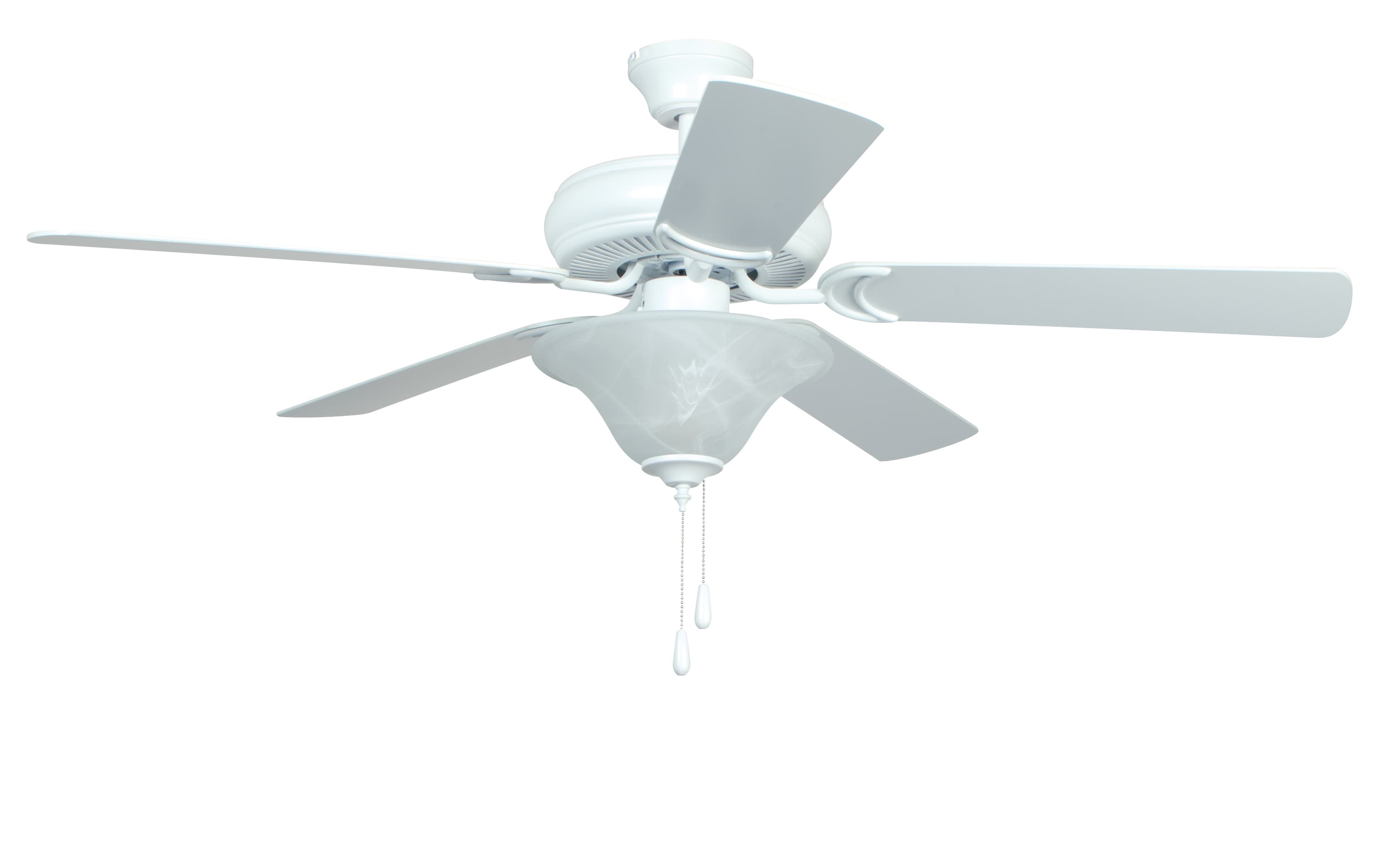 Craftmade DCF52MWW5C1 52-in White Ceiling Fan with Light (5-Blade)