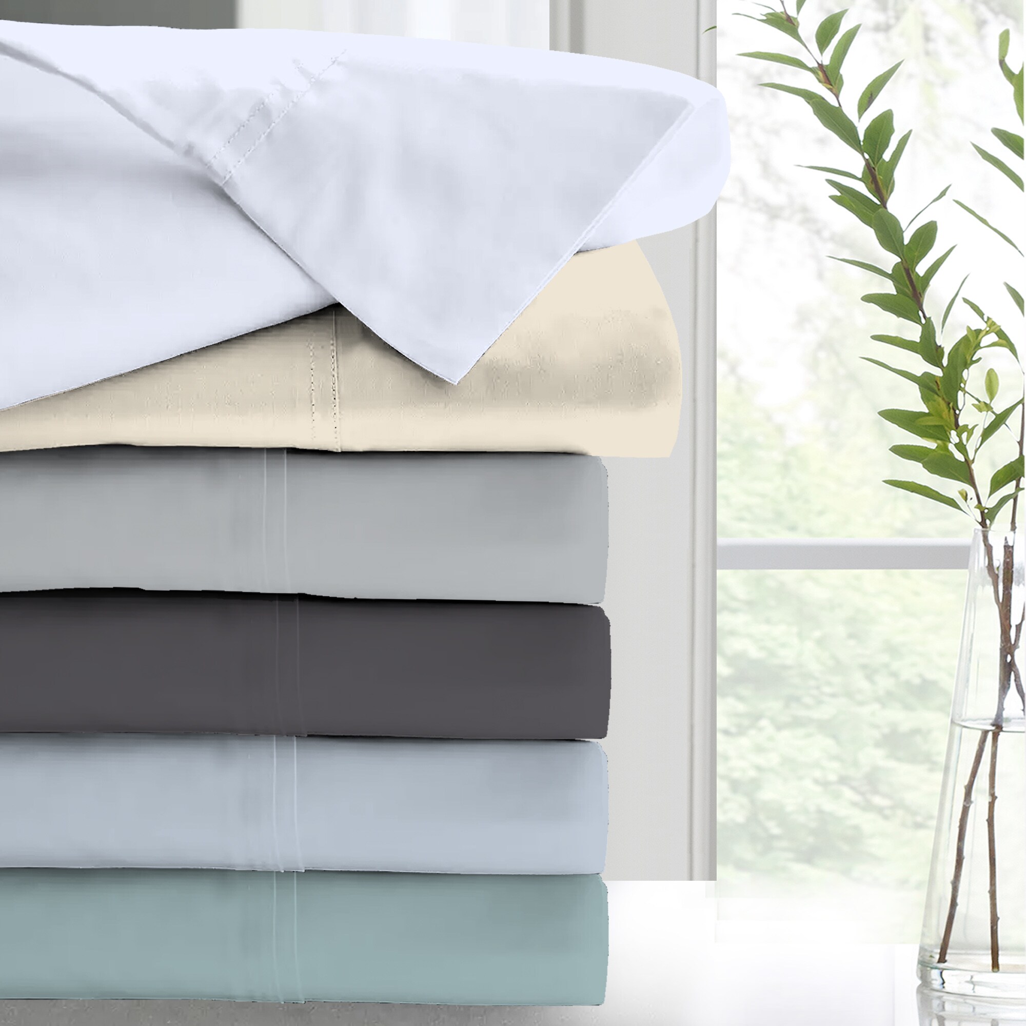 COLOR SENSE Color sense 300 tc silver queen sheet Set Queen 300