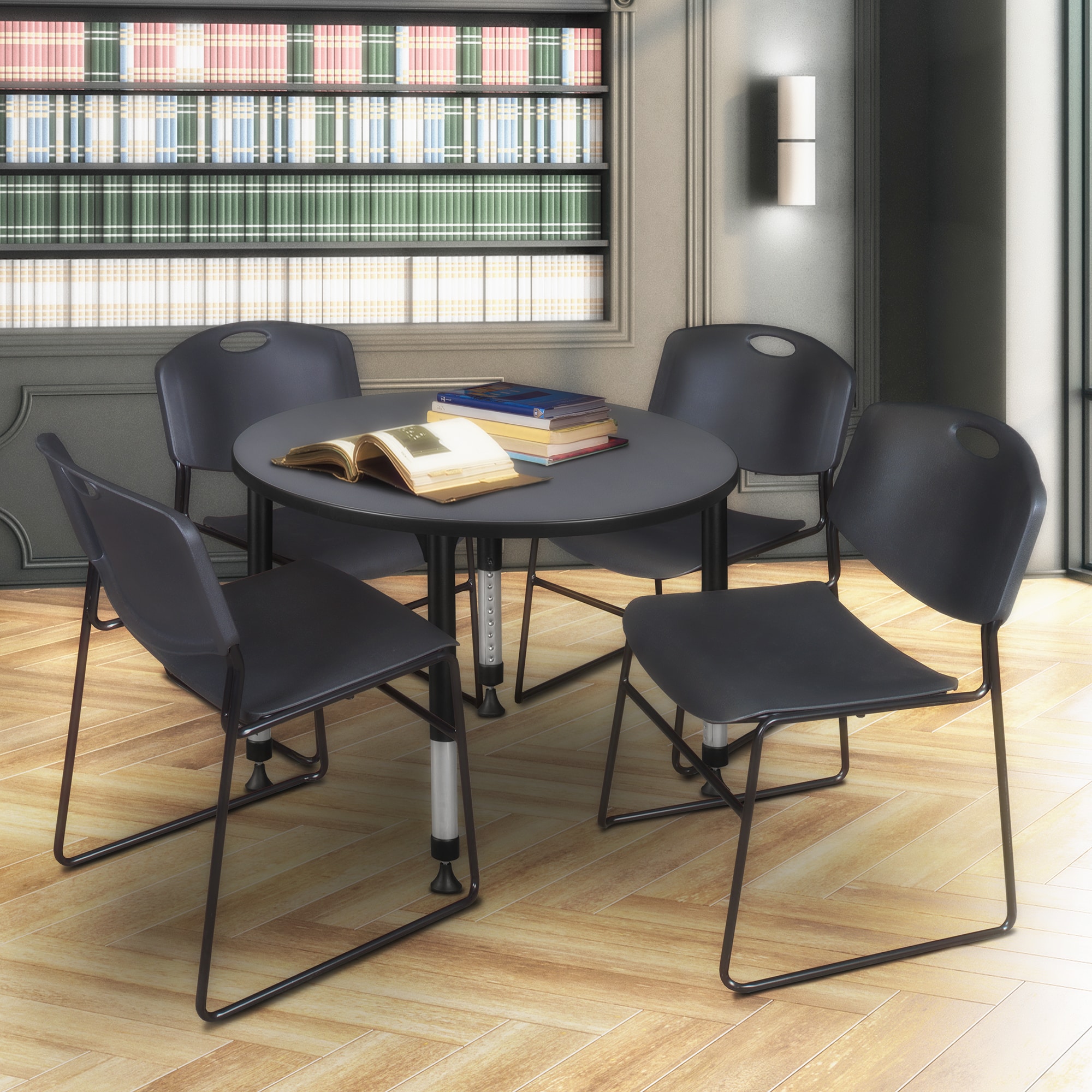 Regency TB48RNDGYAPBK44BK Office-Tables - View #7
