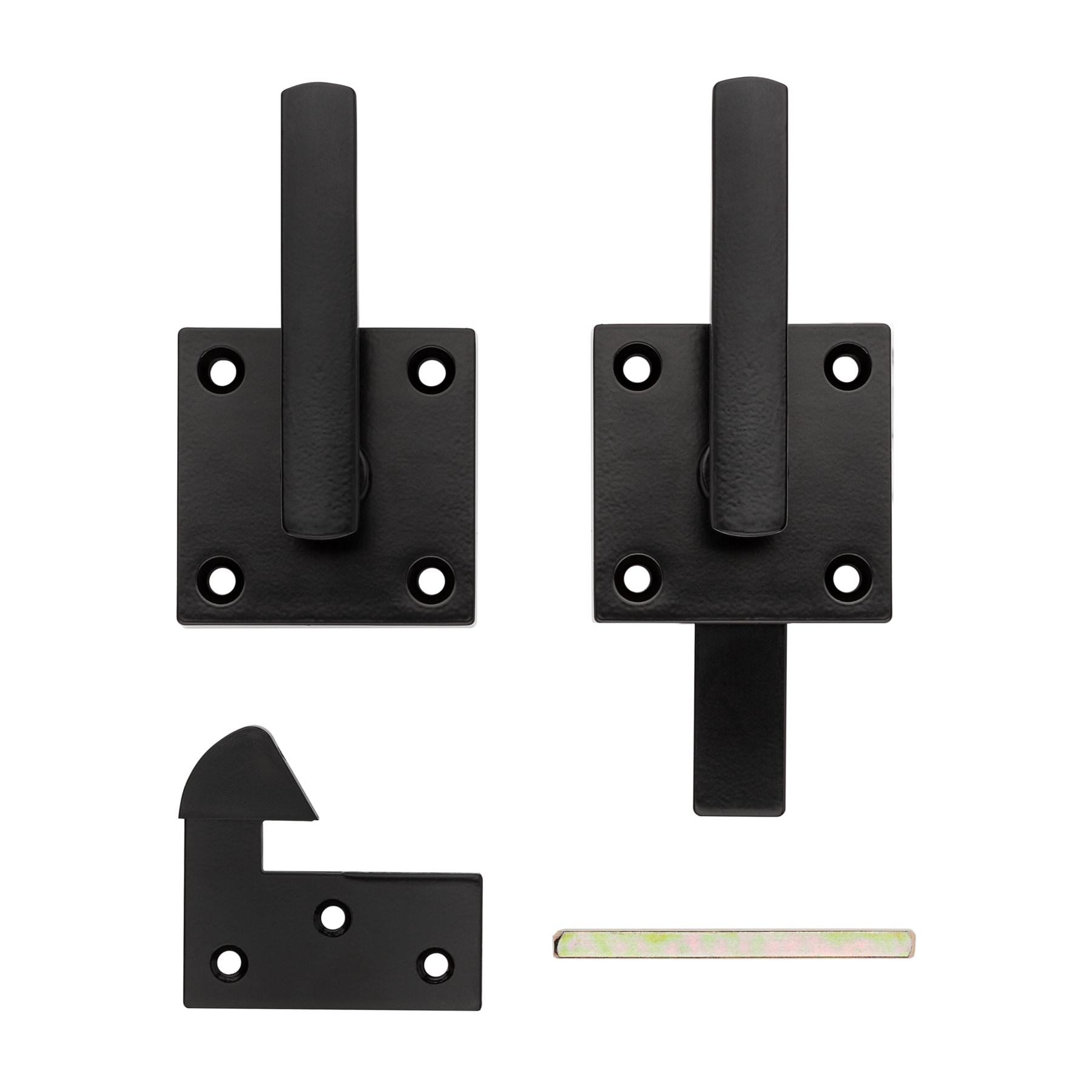 National Hardware N266-471 1161BC T Plates in Black finish 