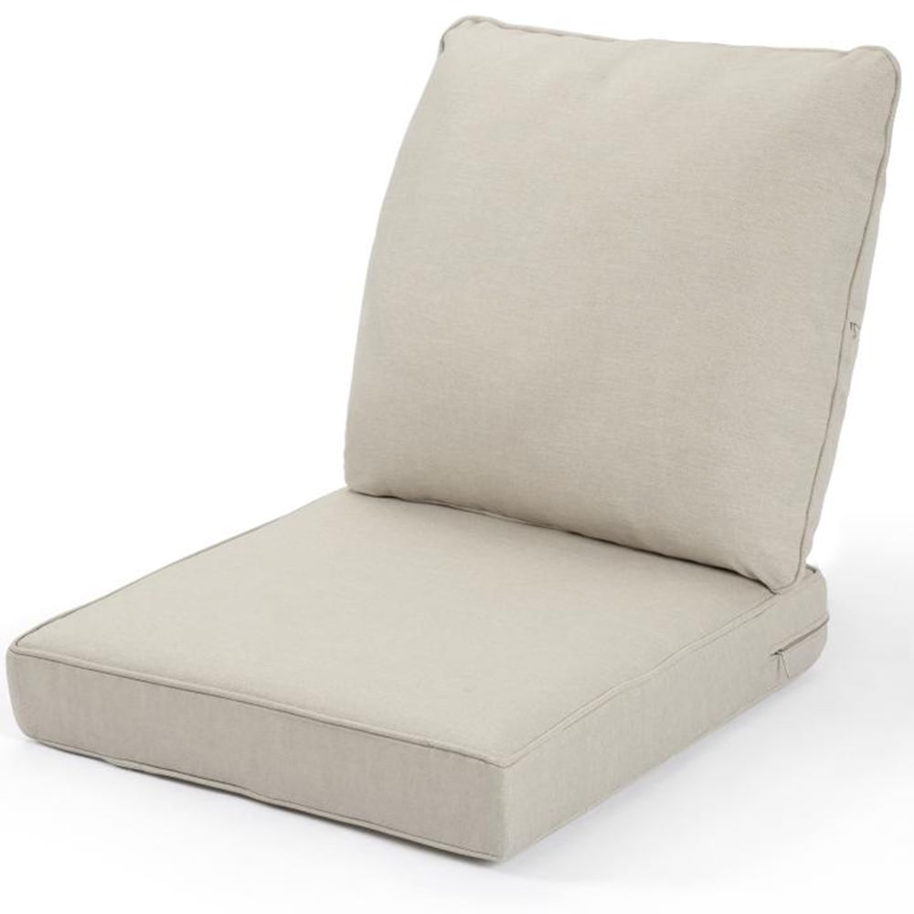 EXTRAUP YHLEUAYNCB01-BG Patio furniture cushions 24-in x 24-in 2 -Piece Beige Patio chair cushion