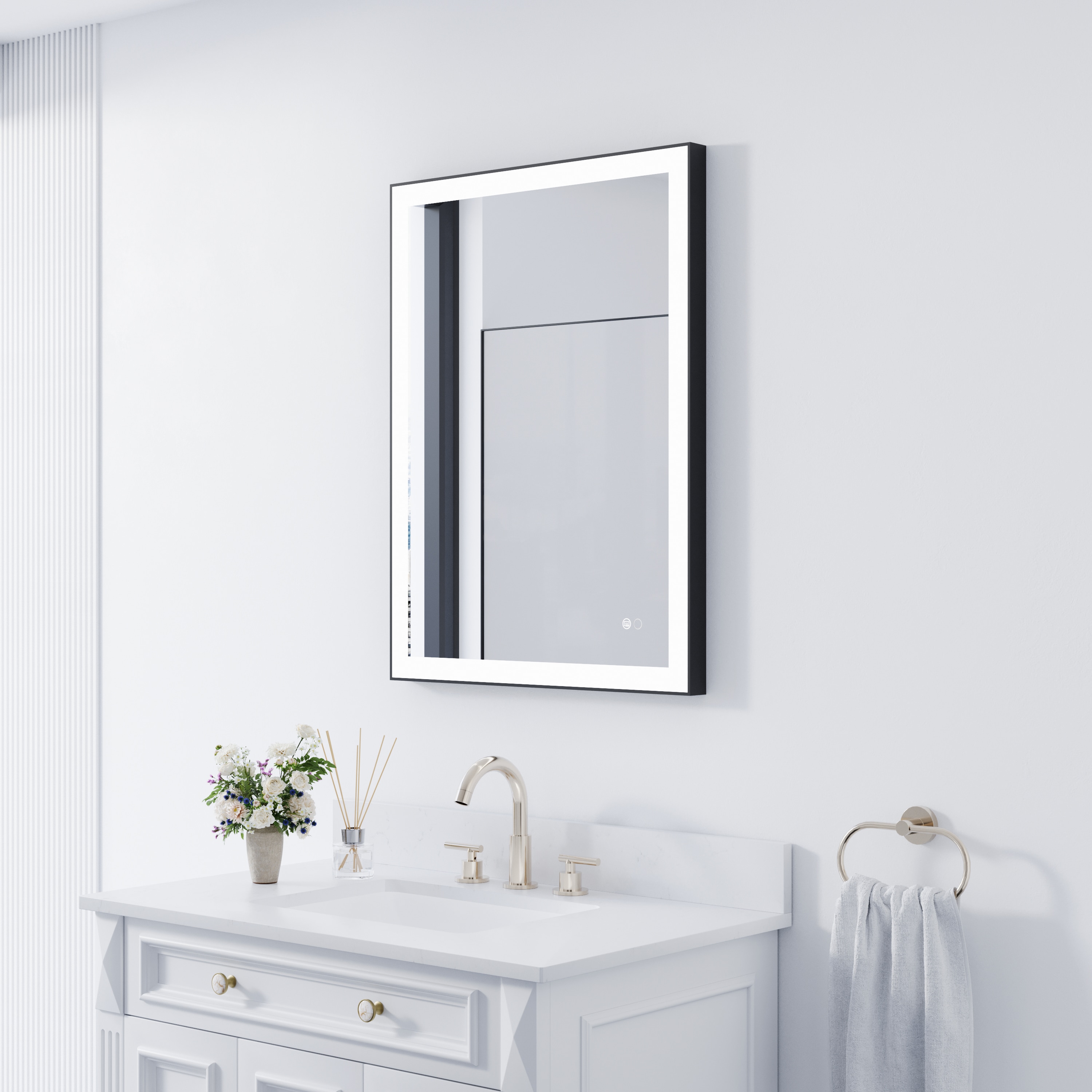 CALVON HML2432BL Framed-Bath-Mirrors - View #2