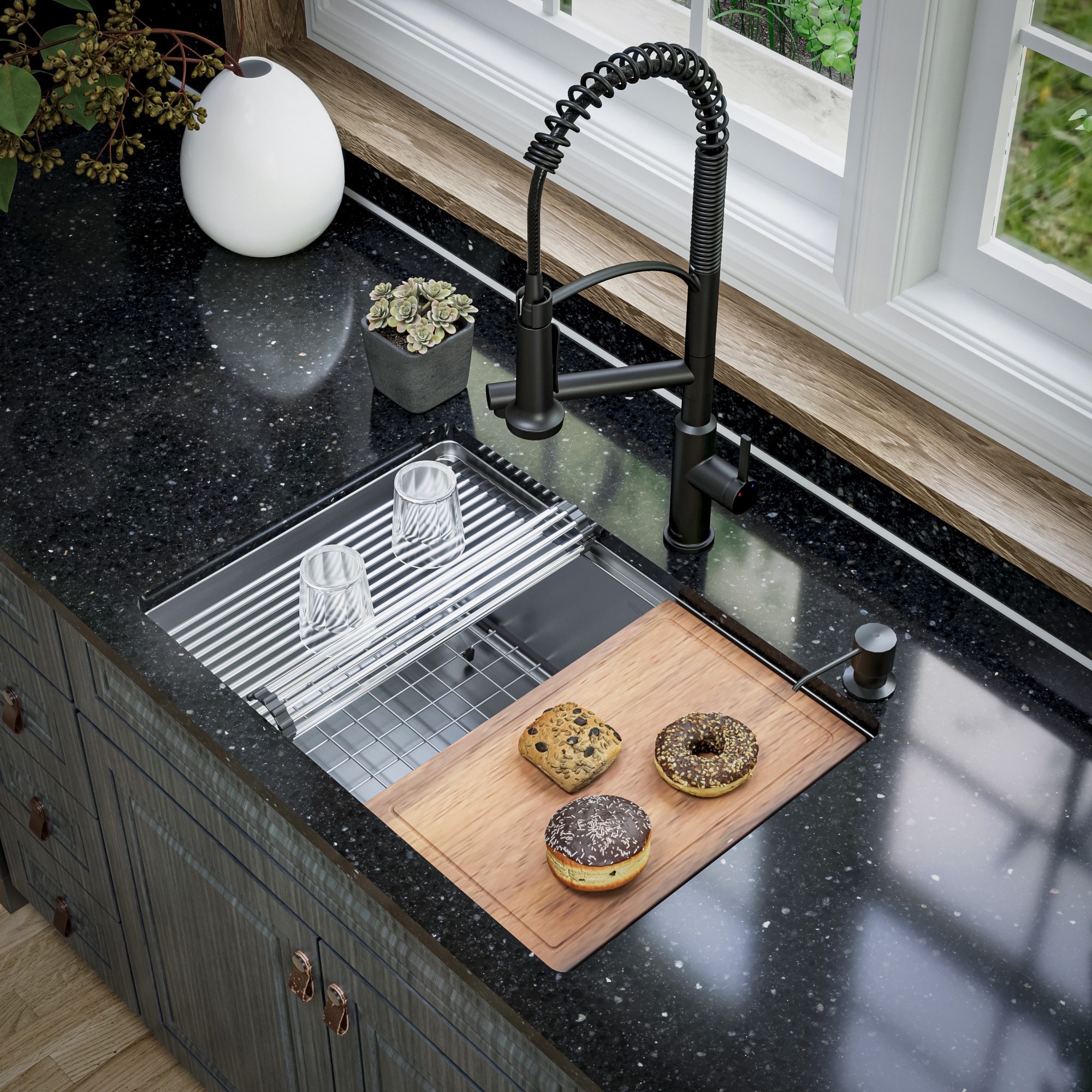 Karran WS-34-PK1 Kitchen-Sinks - View #3