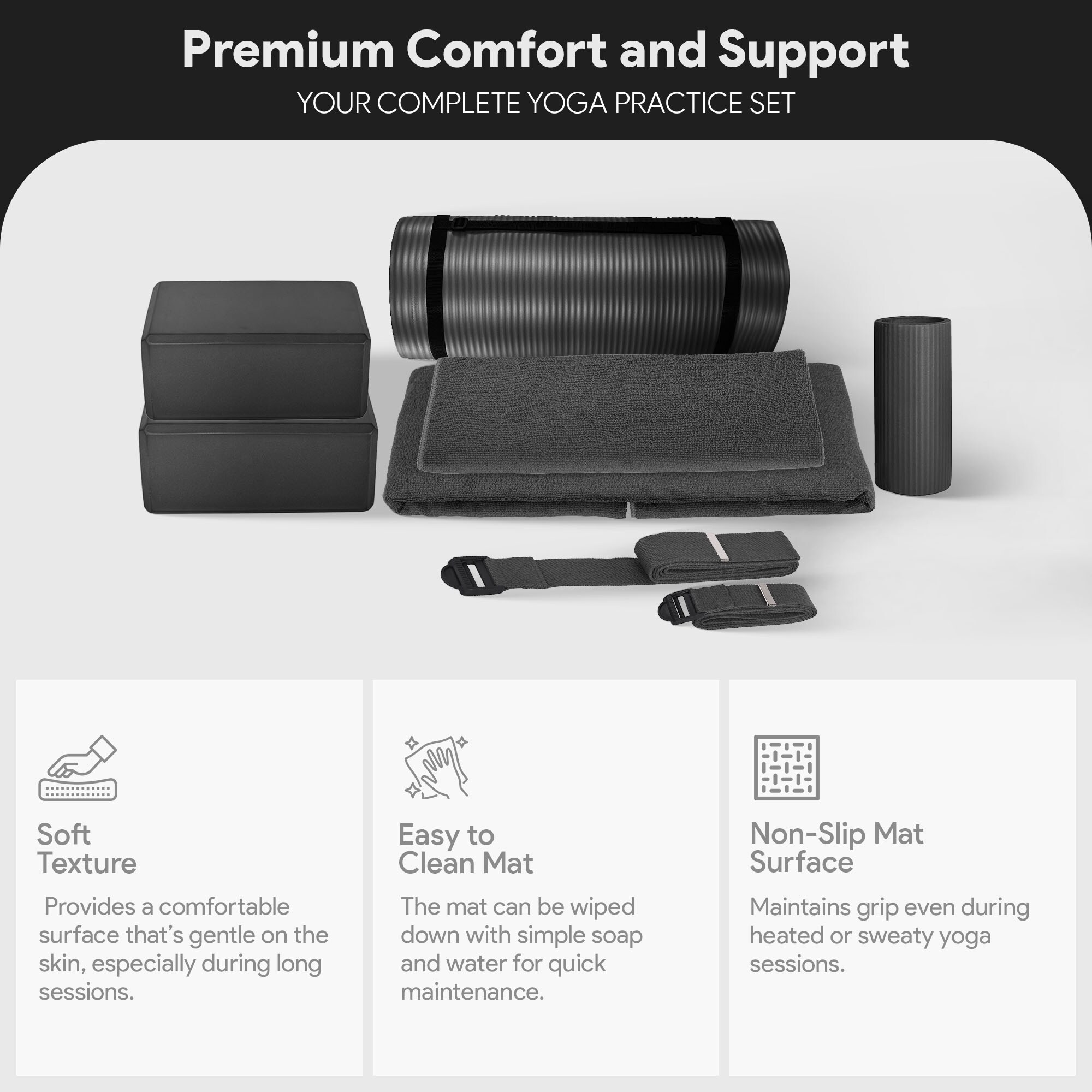 Balancefrom SP1INYK-01BLK Fitness-Equipment-Mats - View #2