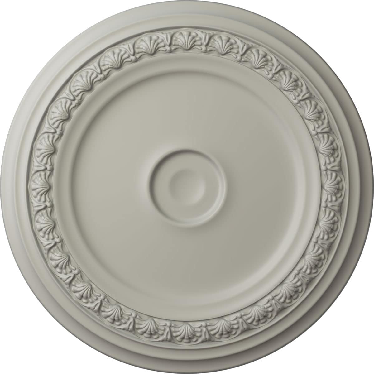 Ekena Millwork CM31CAPCF Carlsbad 31.125-in W x 31.125-in L Painted Pot Of Cream Polyurethane Whole Ceiling Medallion
