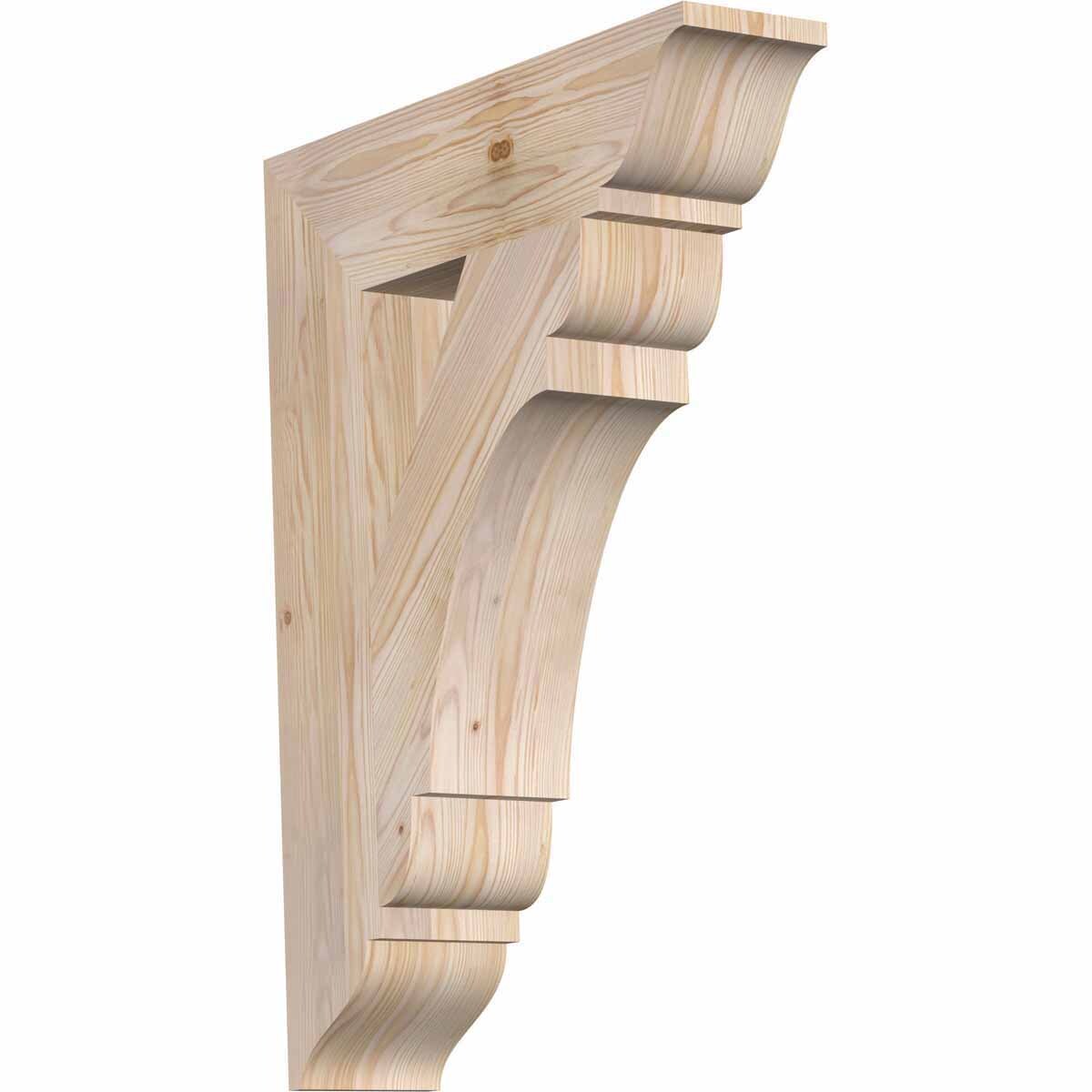 Ekena Millwork BKT06X24X32OLY01SDF Olympic traditional smooth 5-1/2-in x 24-in x 32-in Douglas fir Brown Wood Standard bracket