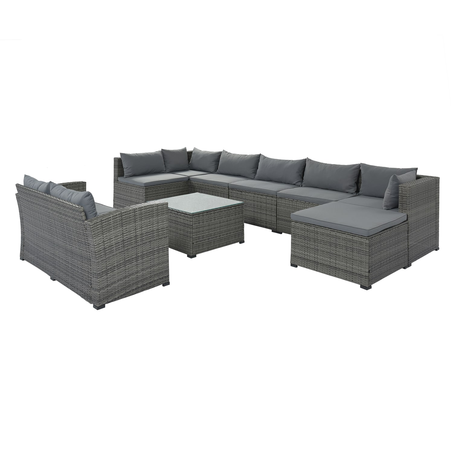 SINOFURN SYA380077GY Patio-Conversation-Sets - View #6