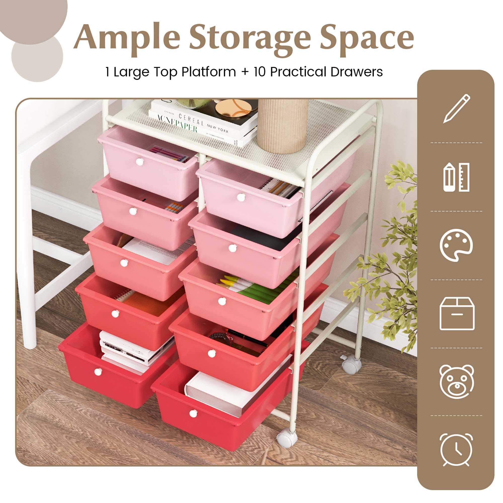 Goplus LWS00494 Office-Carts - View #4