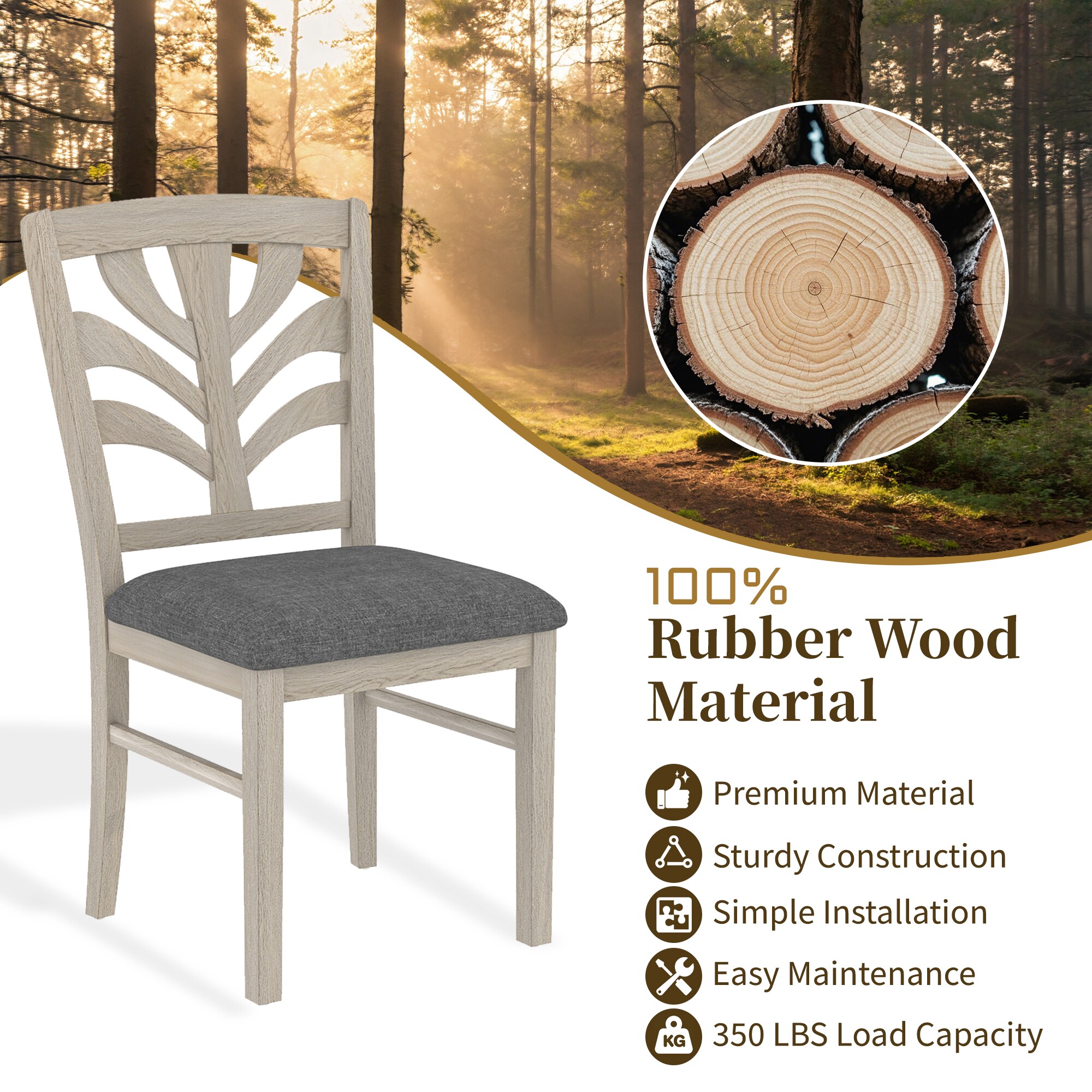 Vecelo LOEAET08&3C08GRY2P Dining-Sets - View #4