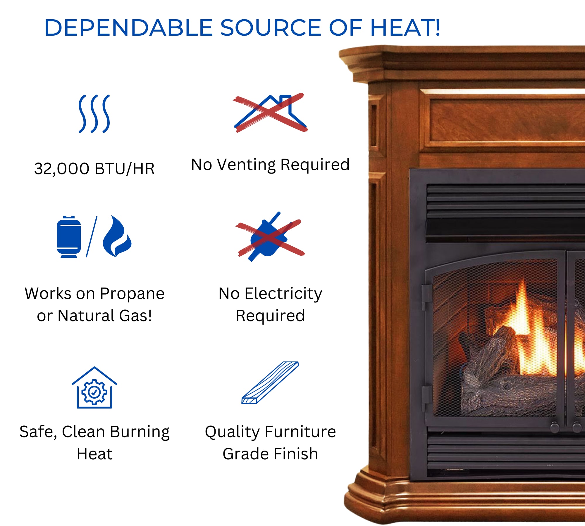 Duluth Forge DFS-400T-4AS Gas-Fireplaces - View #3