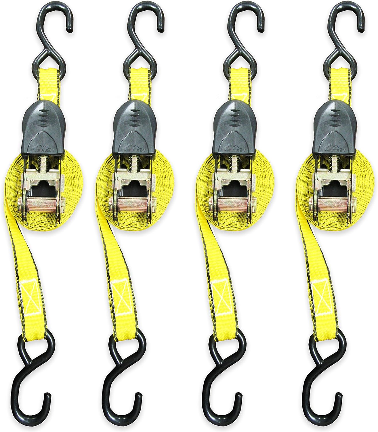 Everest 1in x 15ft Ratcheting Strap Tie Down 1500lb Break Strength