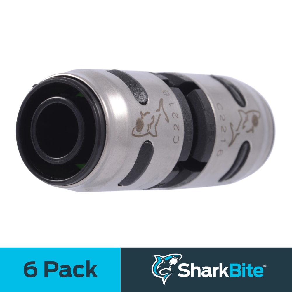 SharkBite K008Z6 EvoPEX 1/2-in Push-to-Connect Coupling (6-Pack)