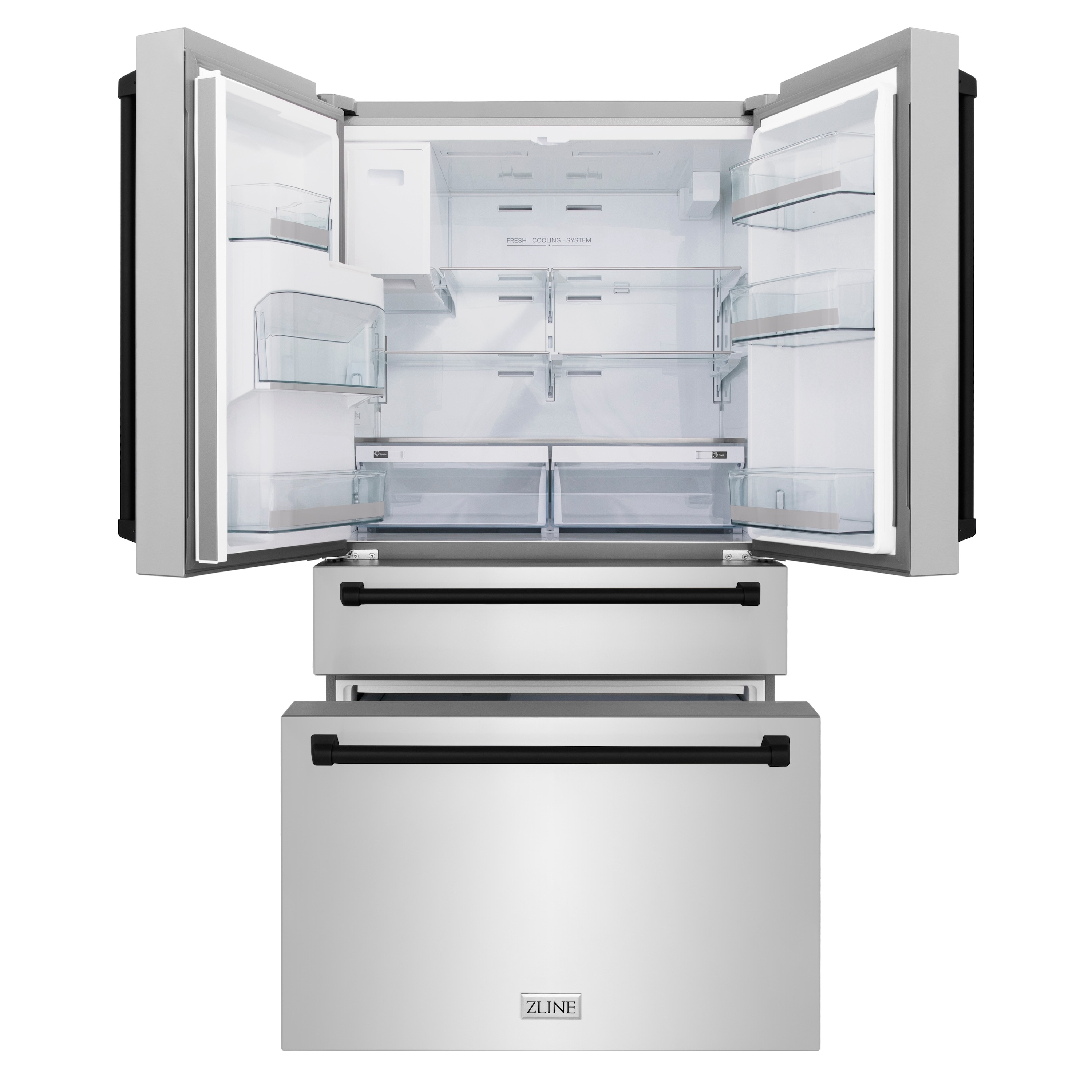 ZLINE KITCHEN & BATH RFMZ-W-36-MB French-Door-Refrigerators - View #4