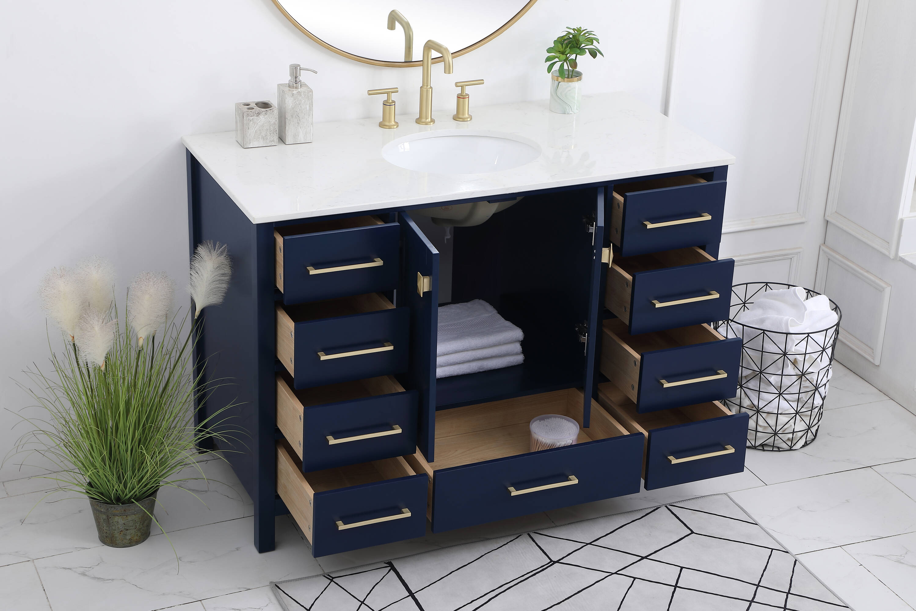 Elegant Decor HF56544BL Bath-Vanity-Combo - View #6
