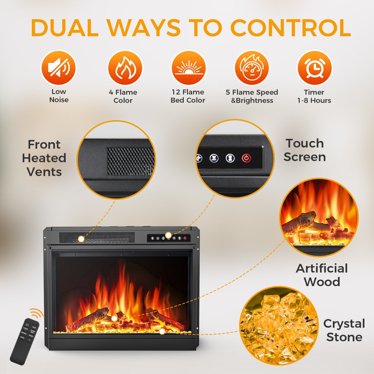Antarctic Star LSAS-SM2303AOK Electric-Fireplaces - View #2