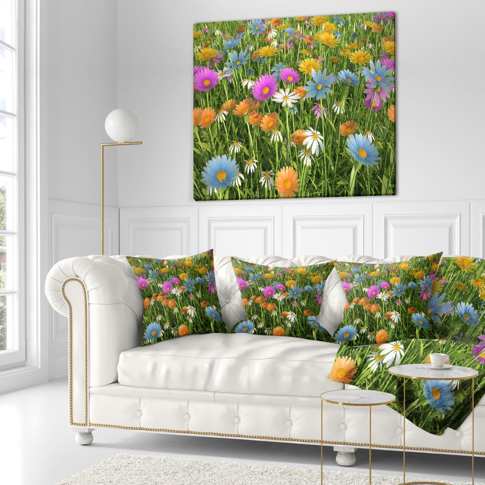 Designart CU15490-18-18 18-in x 18-in Multiple Colors Indoor Decorative Pillow