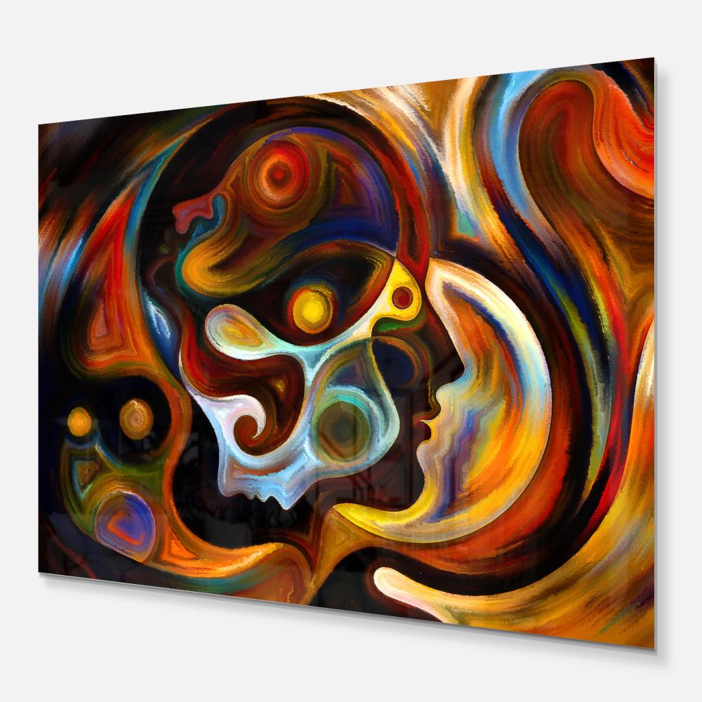 Designart 30-in H x 40-in W Abstract Metal Print at Lowes.com