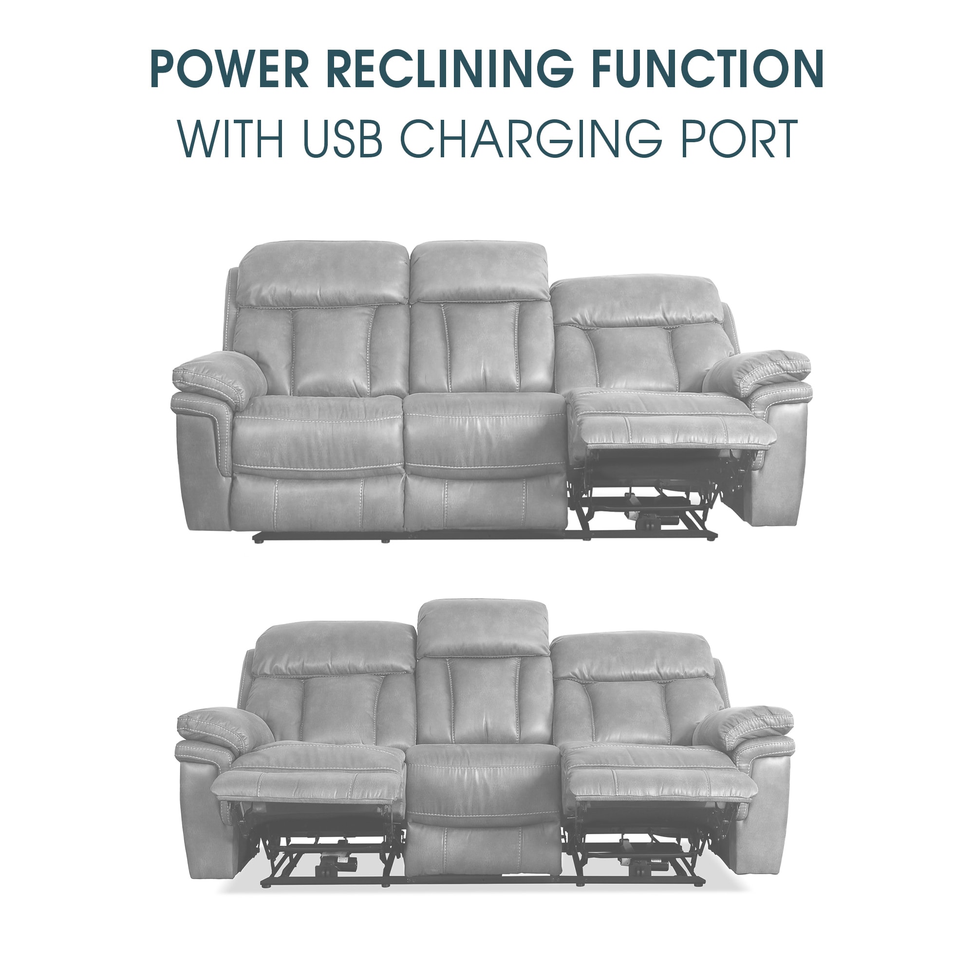 Armen Living LCCL3GR Sofas-Loveseats - View #9