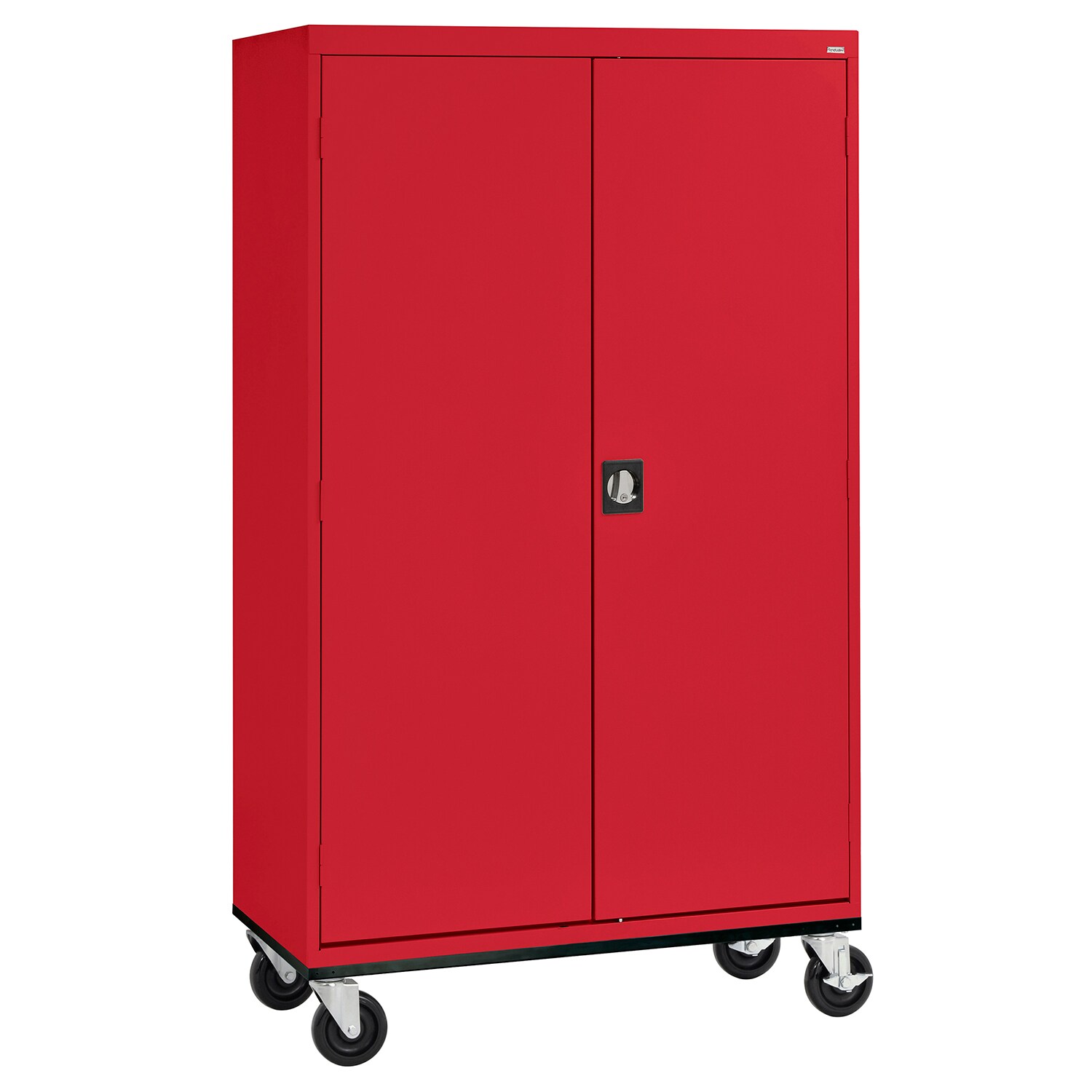 Steel Freestanding Garage Cabinet in Red (46-in W x 78-in H x 24-in D) | - Sandusky TAWR462472-01