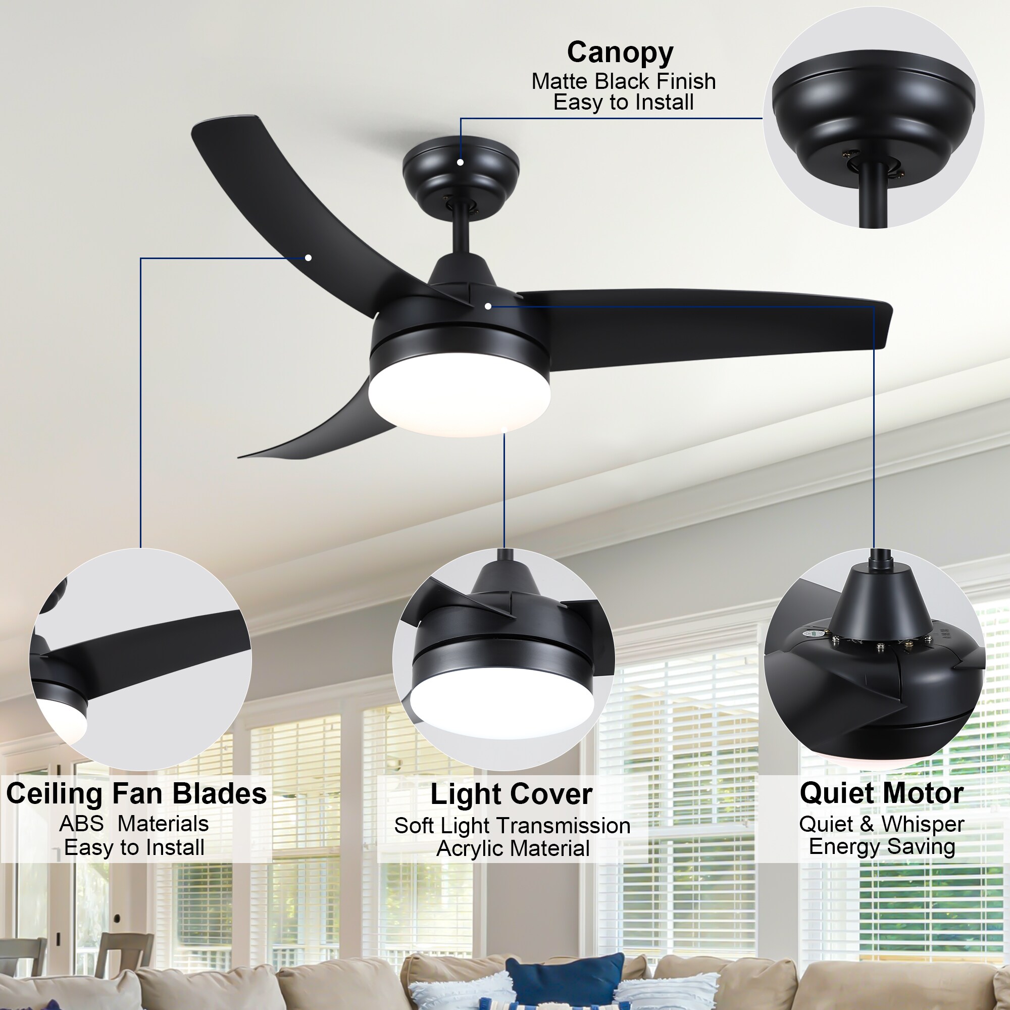 YUHAO LSDC1053BK42 Ceiling-Fans - View #14