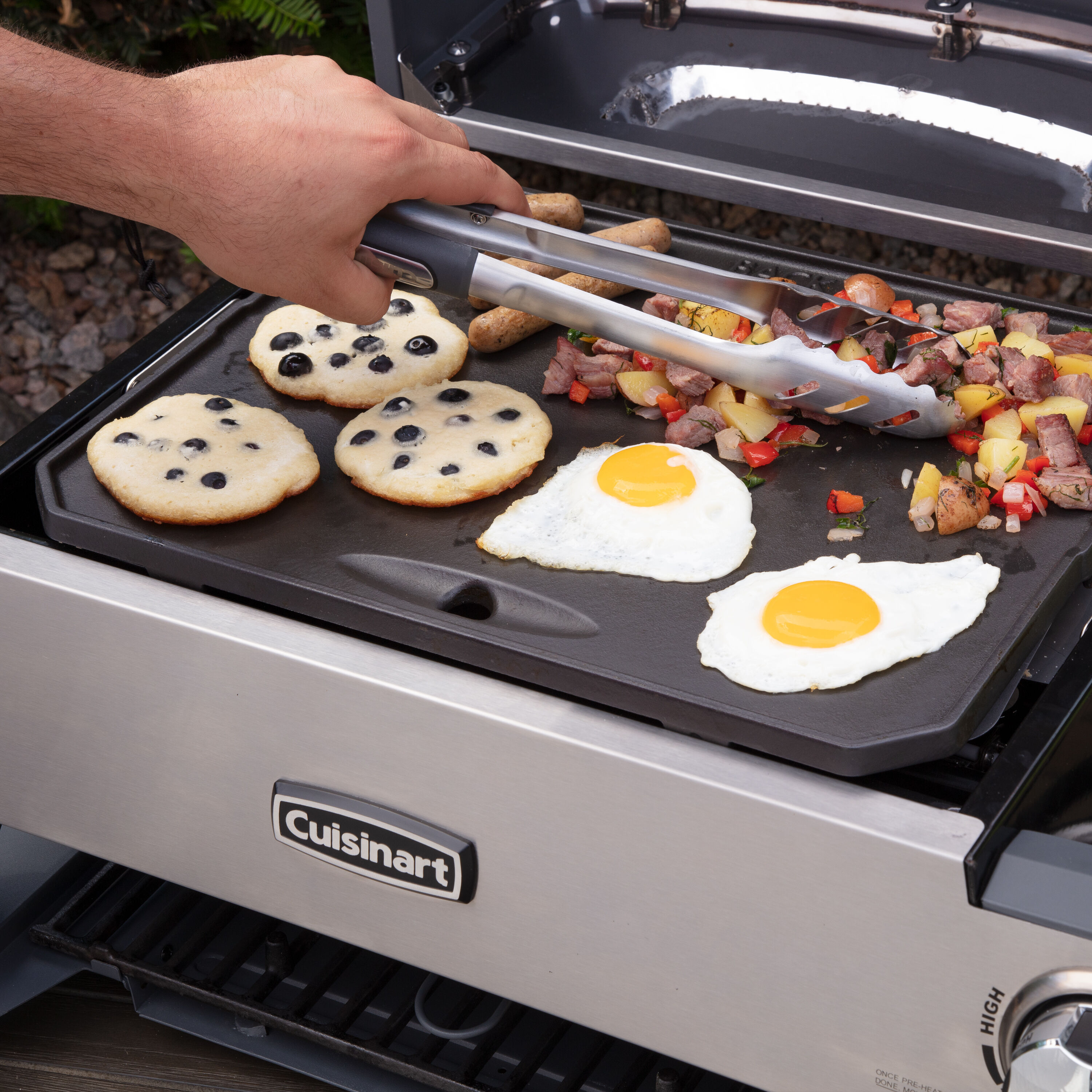 Cuisinart 28'' W x 17.5'' D Portable Freestanding Electric Grill & Reviews