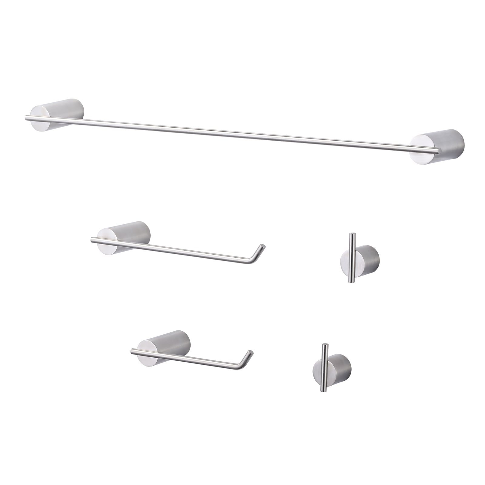 WOWOW 4040105-LW Brushed Nickel Single Handle Deck-mount Pull-down Kitchen Faucet with Sprayer