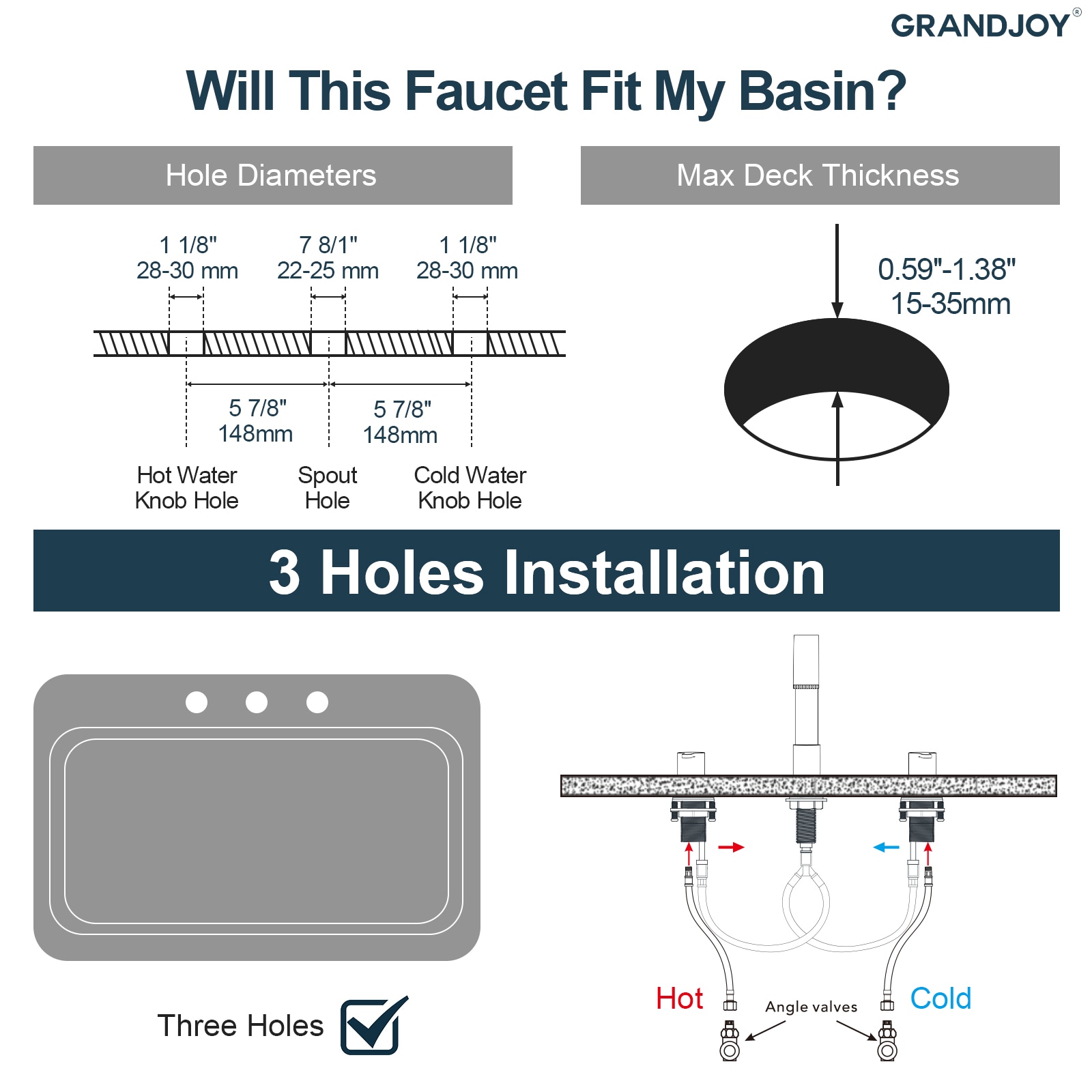GRANDJOY SP52-BN Lavatory-Faucets - View #9