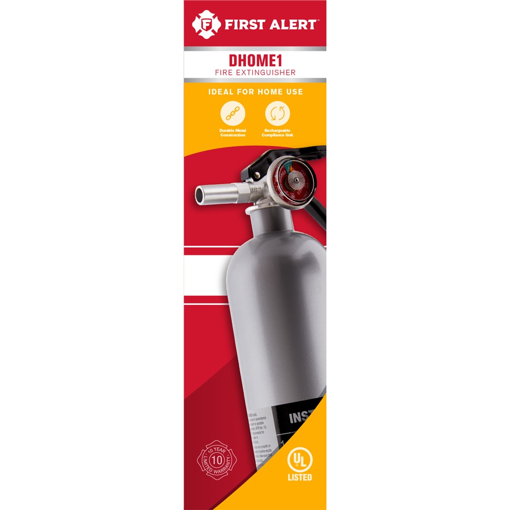 First Alert Home 1-A:10-B:C Residential Rechargeable Fire Extinguisher ...