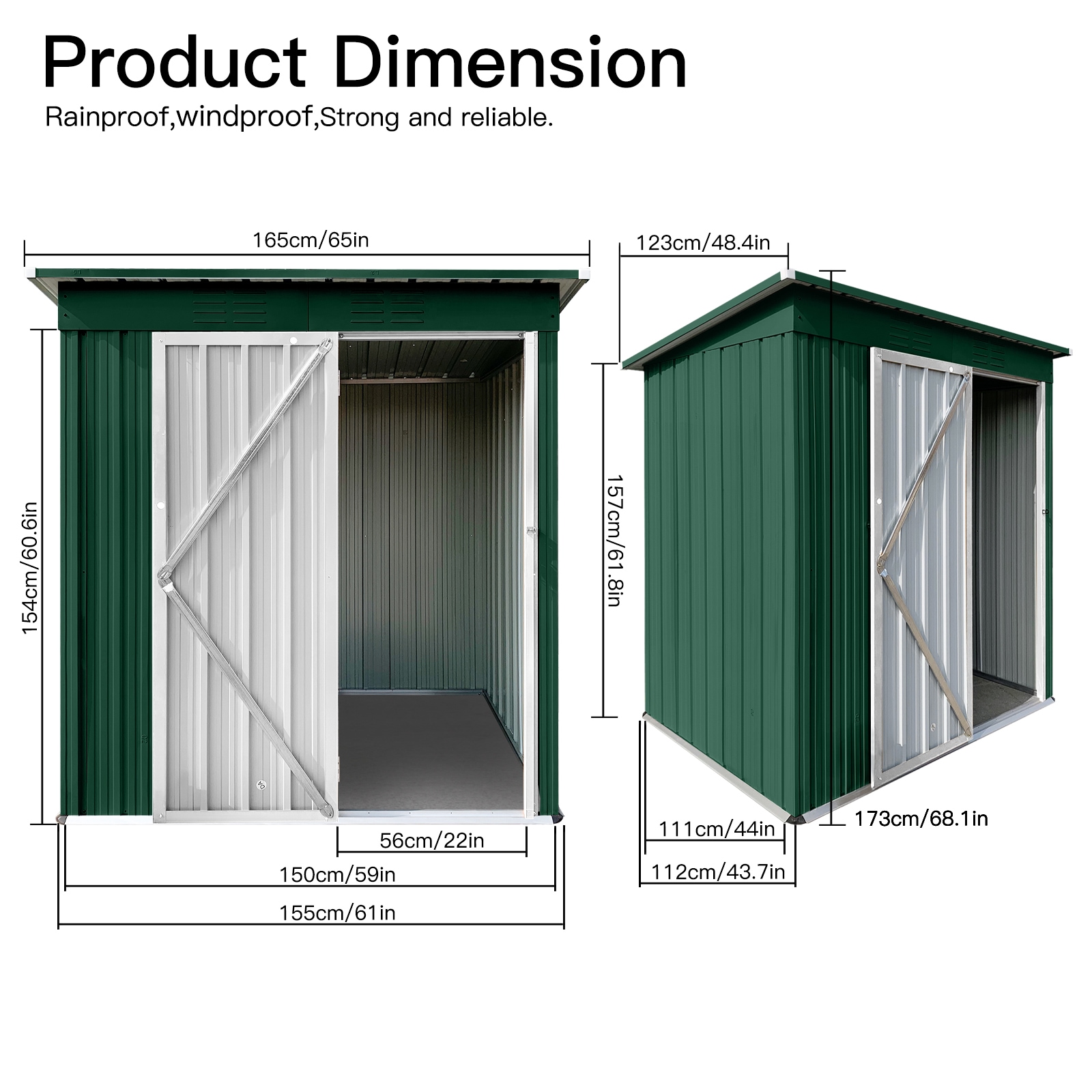 Flynama V-112696 Metal-Storage-Buildings-Sheds - View #7