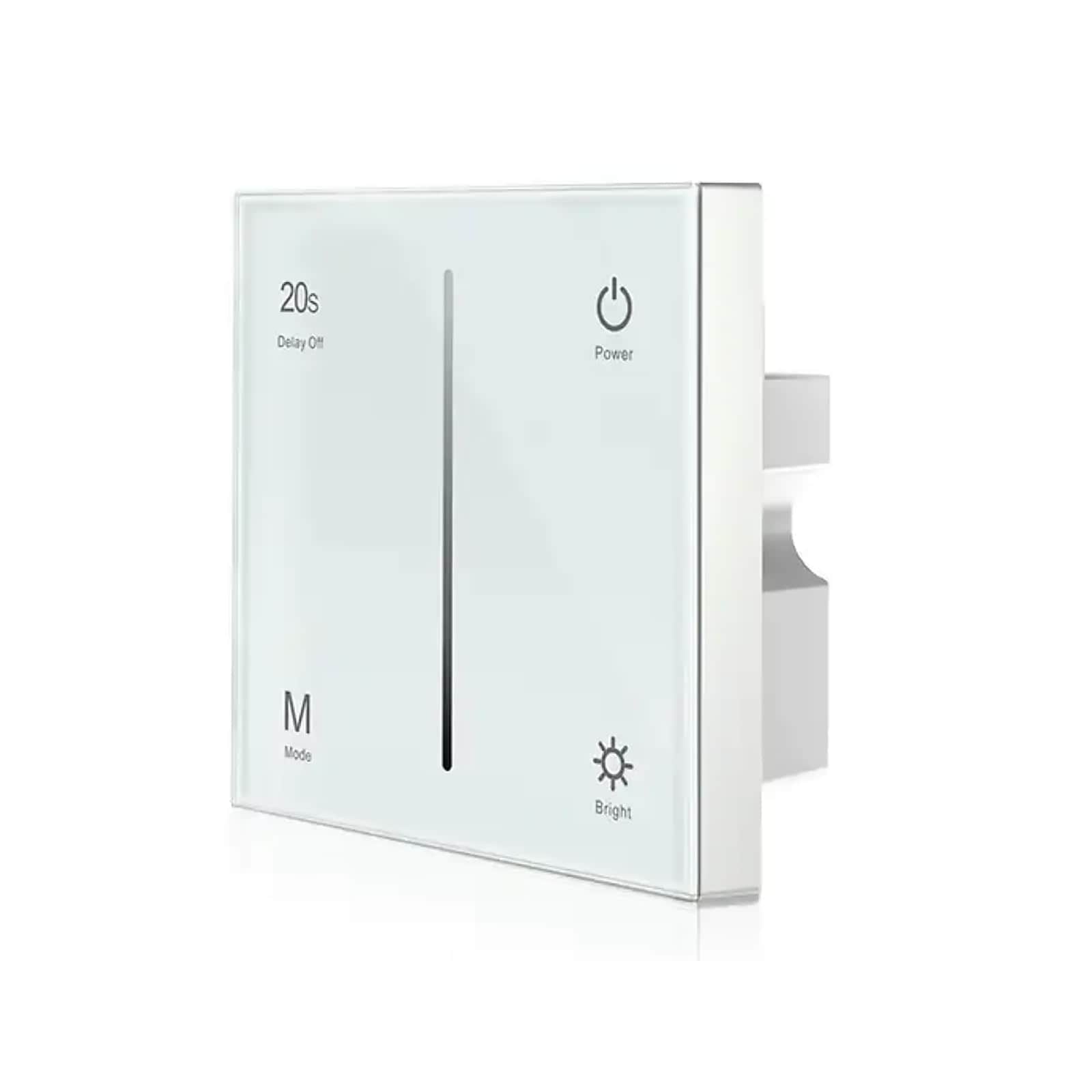 Oyezvary 12 to 48 Volt LED Dimmer Two Channel Five Amp Per Channel Wall Touch Screen Dimmer Switch with Twenty Second Delay Off Compatible with #LOZ0826O0419
