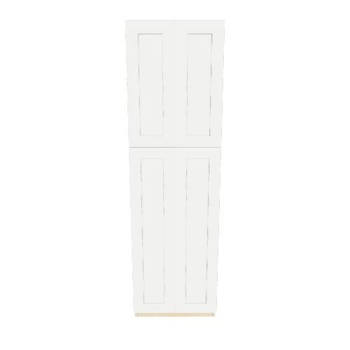 allen + roth Aveley 24-in W x 84-in H x 24-in D Linen Maple Door Pantry Semi-Custom Cabinet