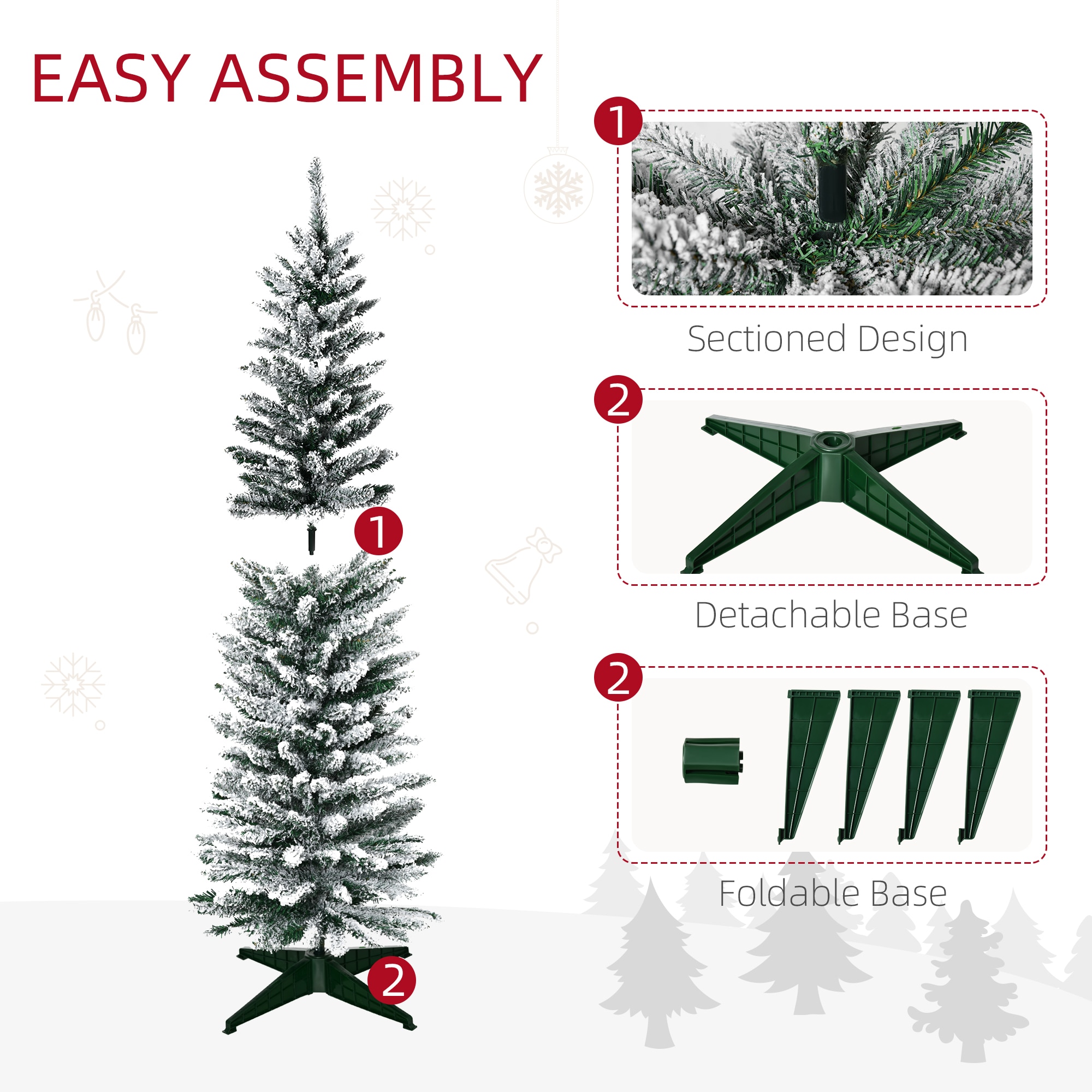 AAZJ NBC-CM72870 Artificial-Christmas-Trees - View #7