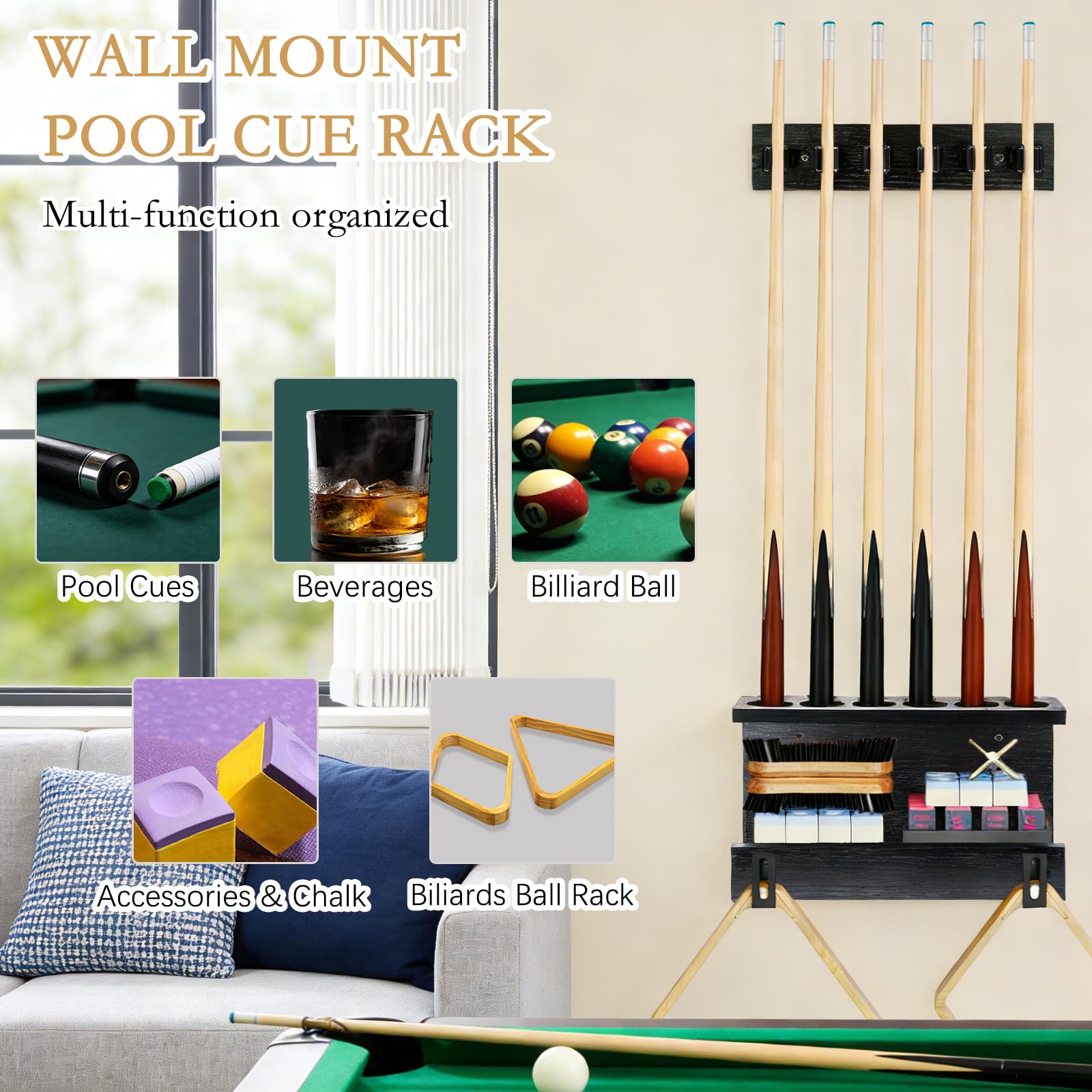 Anqtovp LAN0814N490 Pool-Cue-Racks - View #6