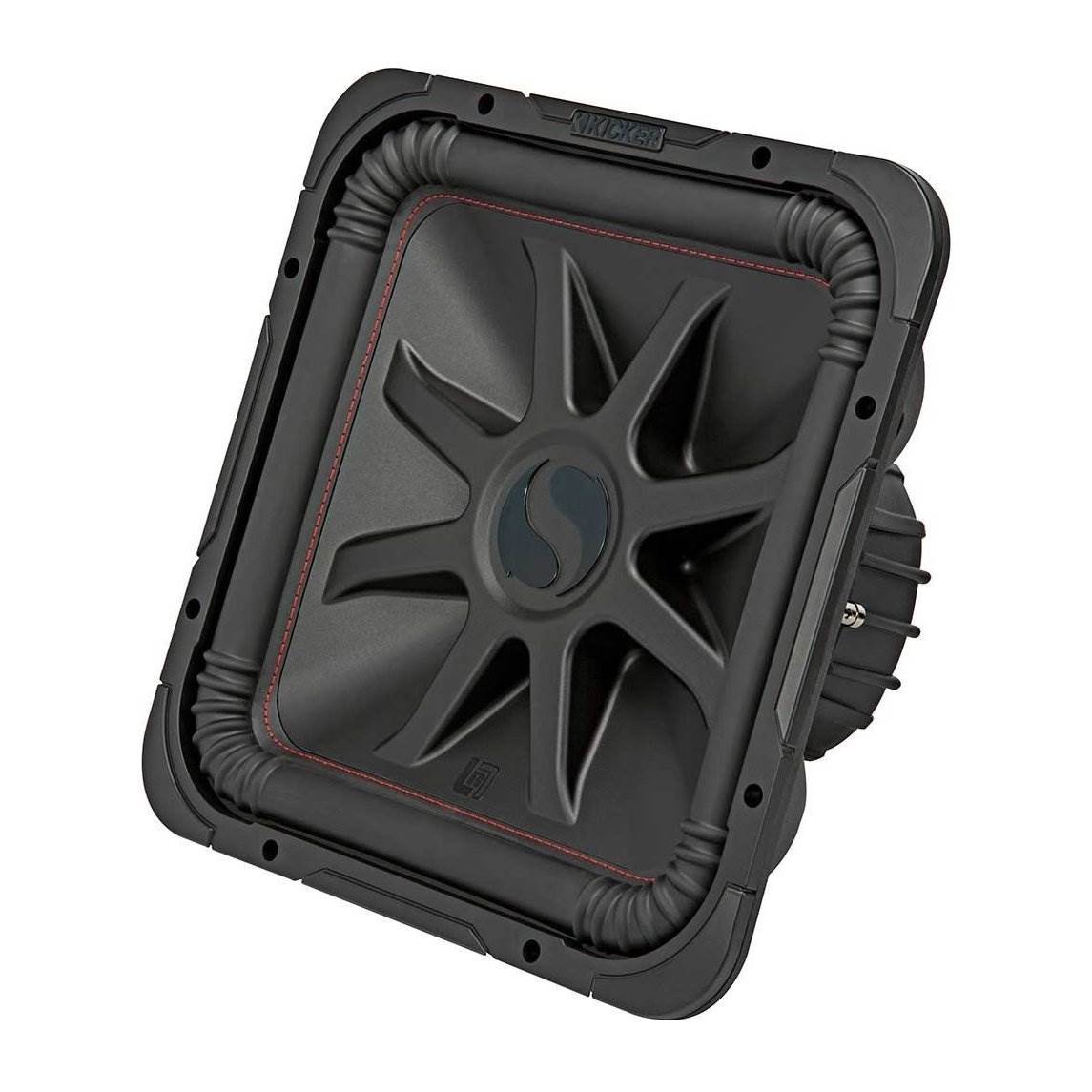 Kicker L7R 10 Inch 1000W Max Power 2 Ohm DVC Square Car Audio Subwoofer ...