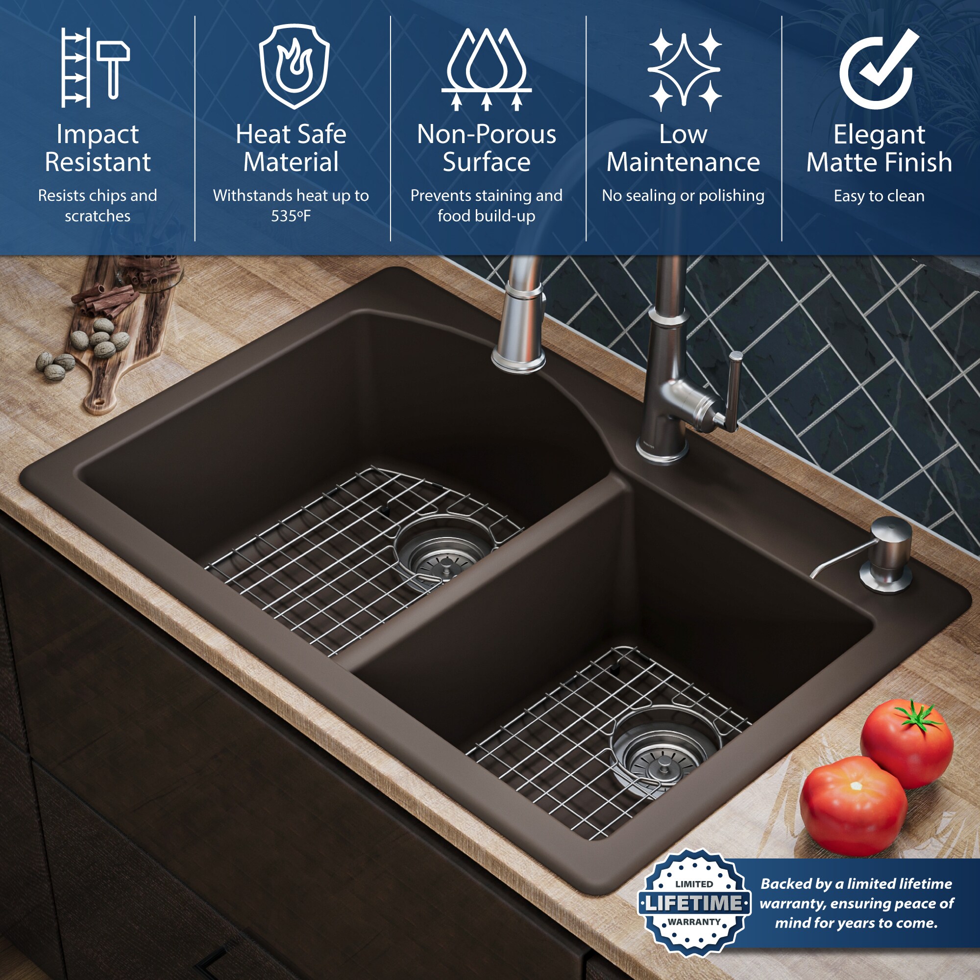 Karran QT-610-BR-PK1 Kitchen-Sinks - View #6