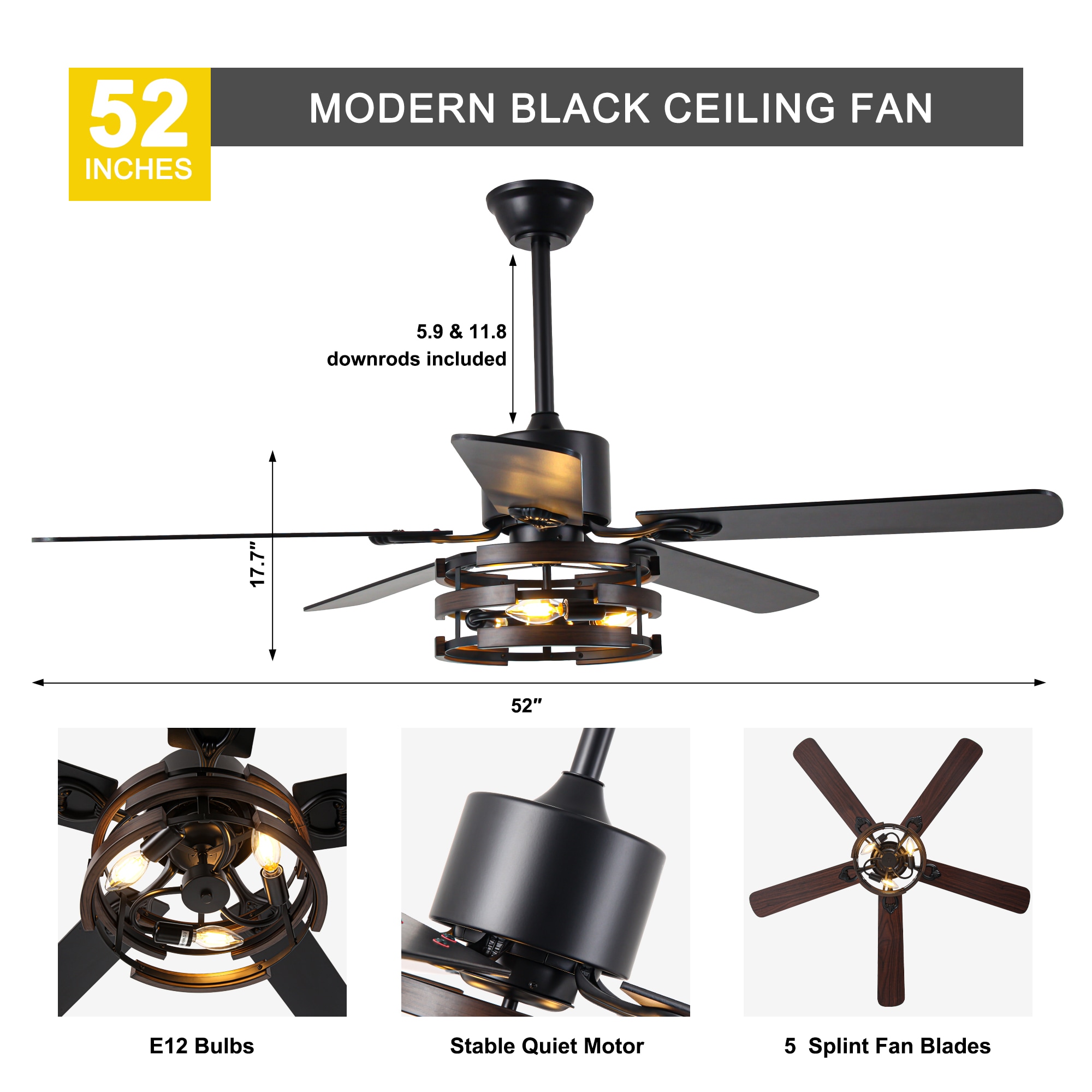 Oaks Decor DC5224OKEL Ceiling-Fans - View #8