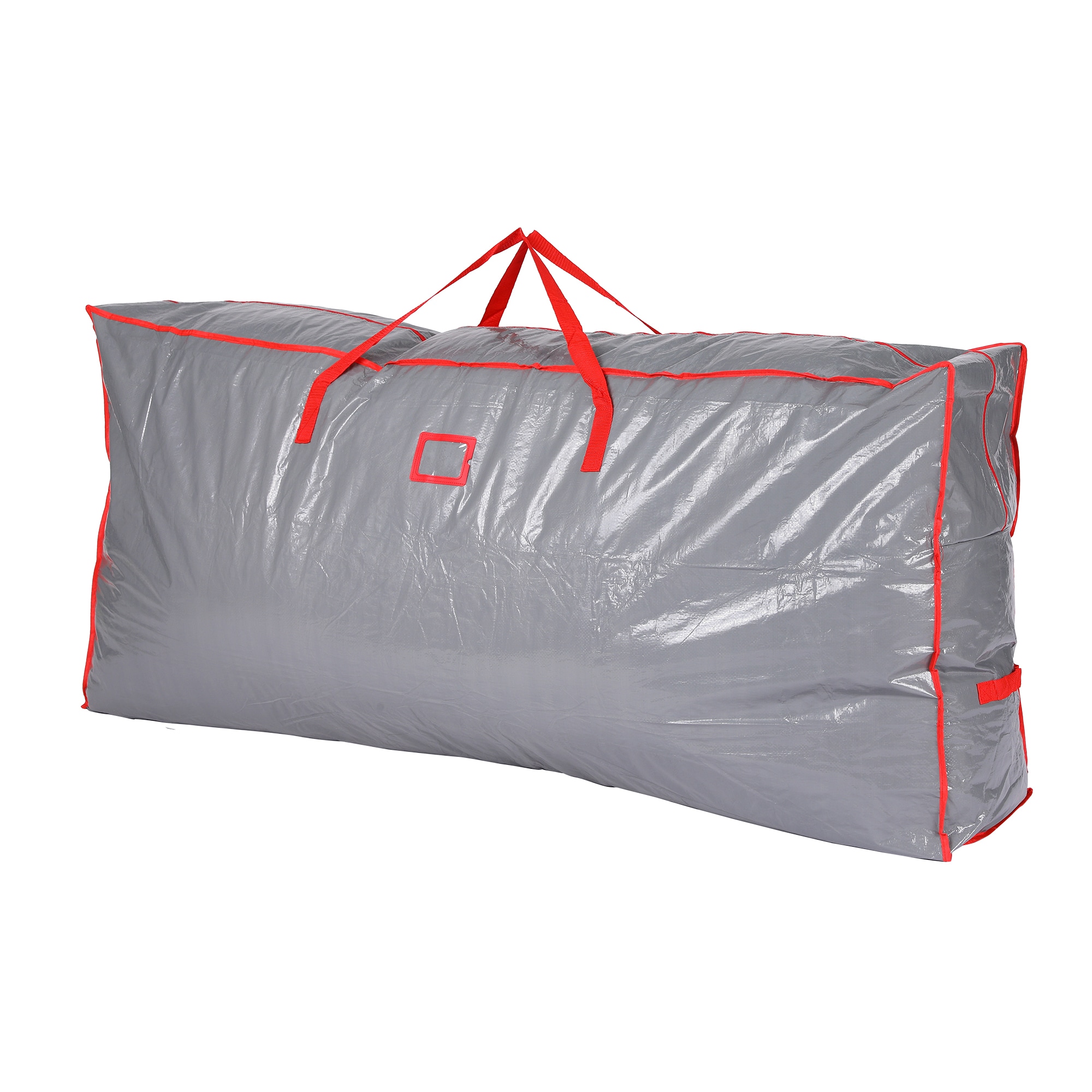 Unique Bargains 1pc Christmas Tree Bag Foldable Storage Bags Moving Bags for Clothes Closet Organizers and Storage with Handles 65x30x15in Grey
