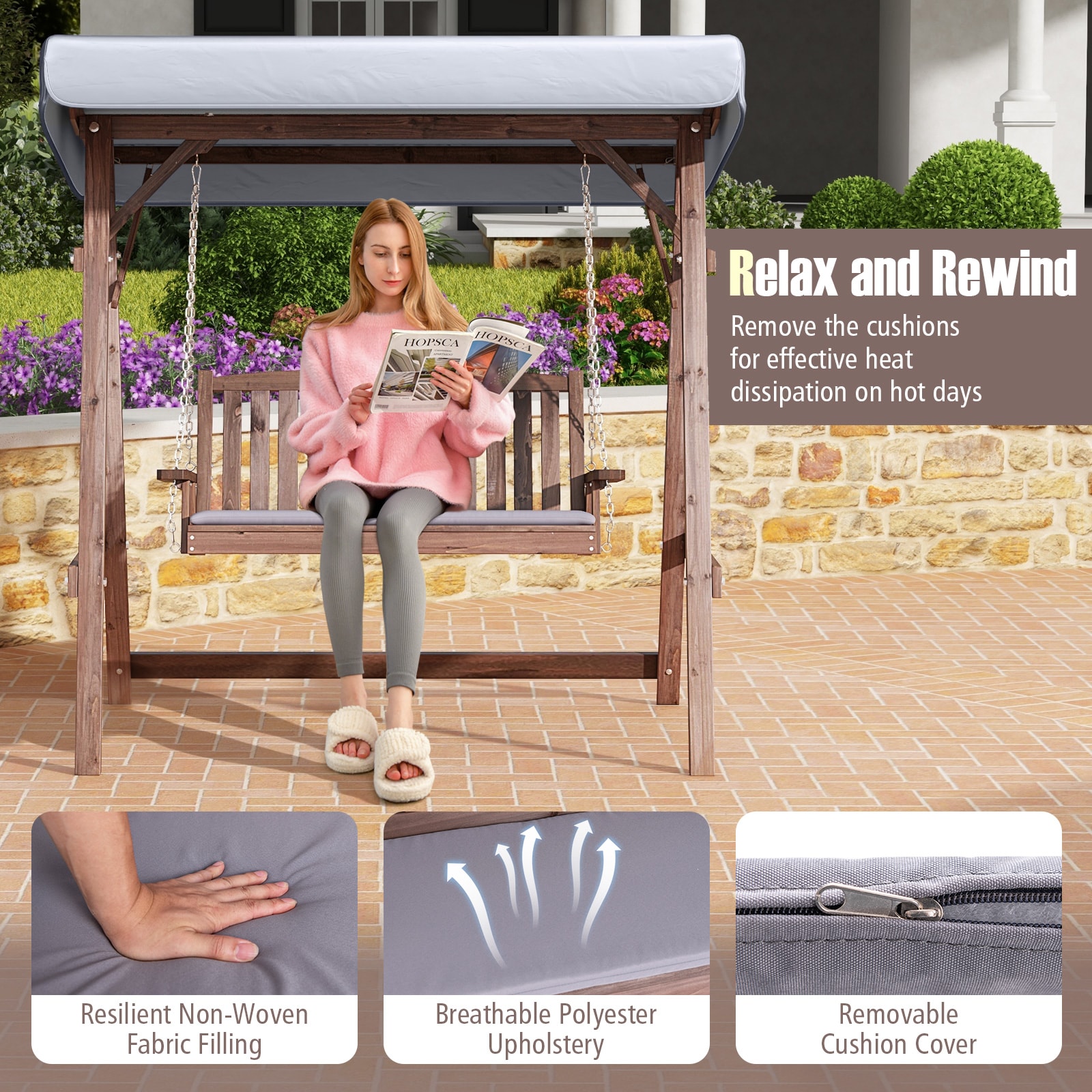 WELLFOR TDG10715+ Swing-Gliders - View #9